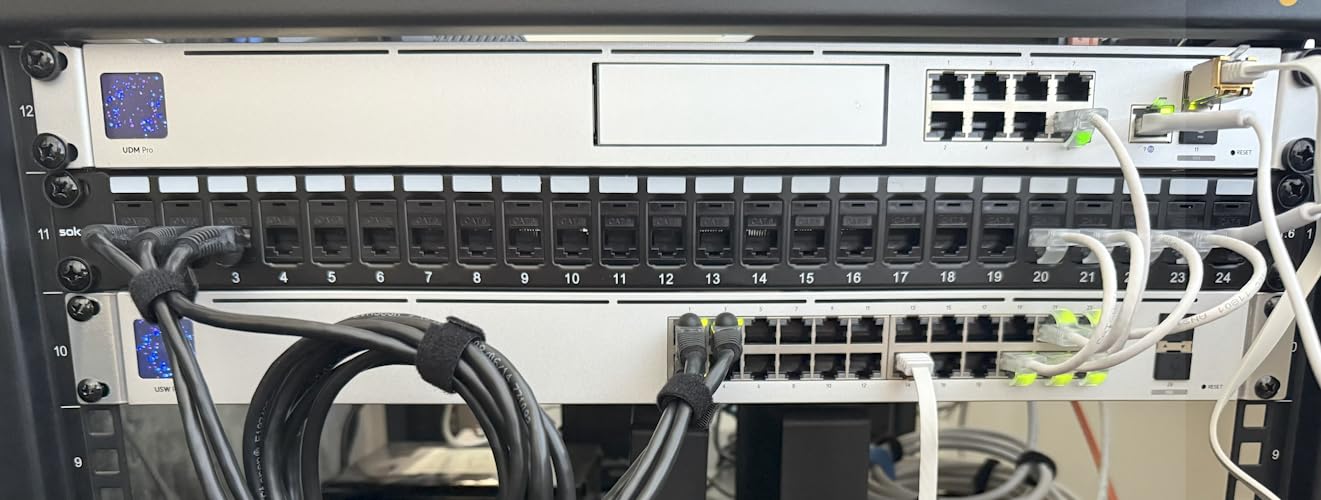 Patch Panel 24 Port Cat6 with Coupler Keystone, Cat6 Network Patch Panel 10G No Punch Down, Time-Saver Ethernet 1U Rj45 Panel with Sturdy Back Bar, 19 Inch Coupler Network Panel customer photo 1