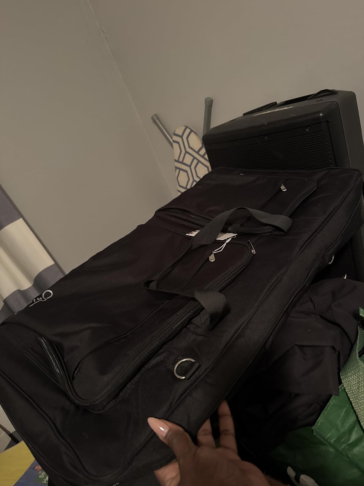 SNIGJAT DJ Controller Case for DDJ-FLX10/ DDJ-GRV6/ REV5/ REV7/ FLX6/ 1000, Padded Large DJ Controller Bag with 17.3