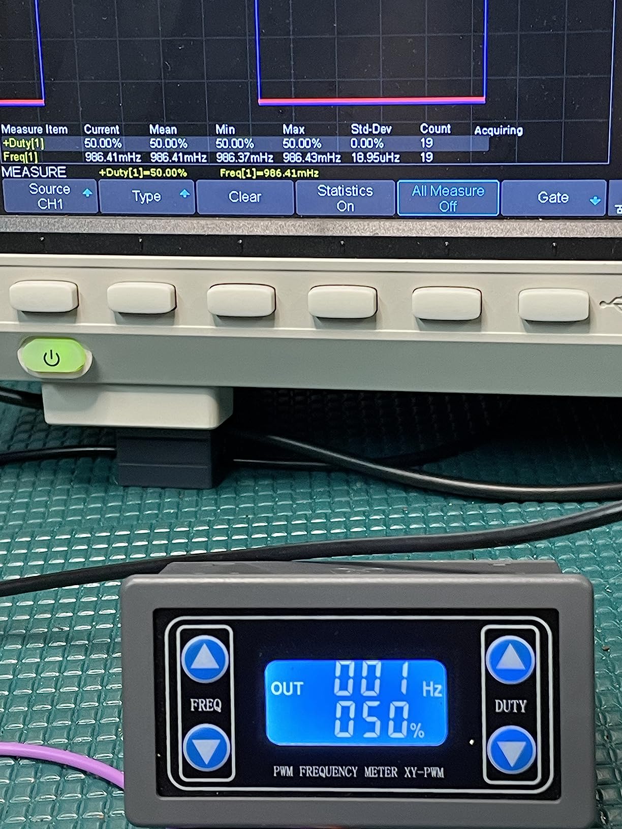 DROK Signal Generator 2pcs, DC 3.3-30V Function Generator 5-30mA LCD Display PWM Pulse Frequency Duty Cycle Rectangular Wave Square Wave Signal Generator customer photo 1