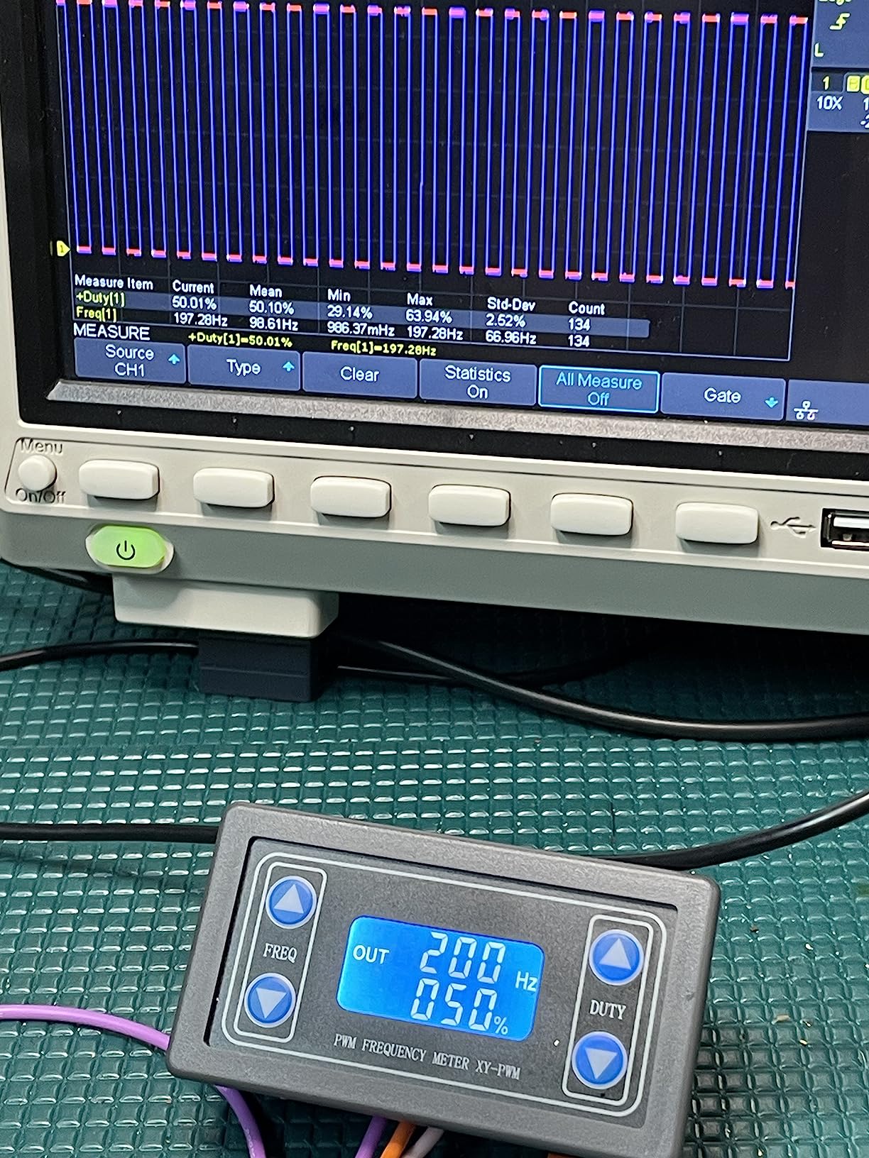 DROK Signal Generator 2pcs, DC 3.3-30V Function Generator 5-30mA LCD Display PWM Pulse Frequency Duty Cycle Rectangular Wave Square Wave Signal Generator customer photo 2