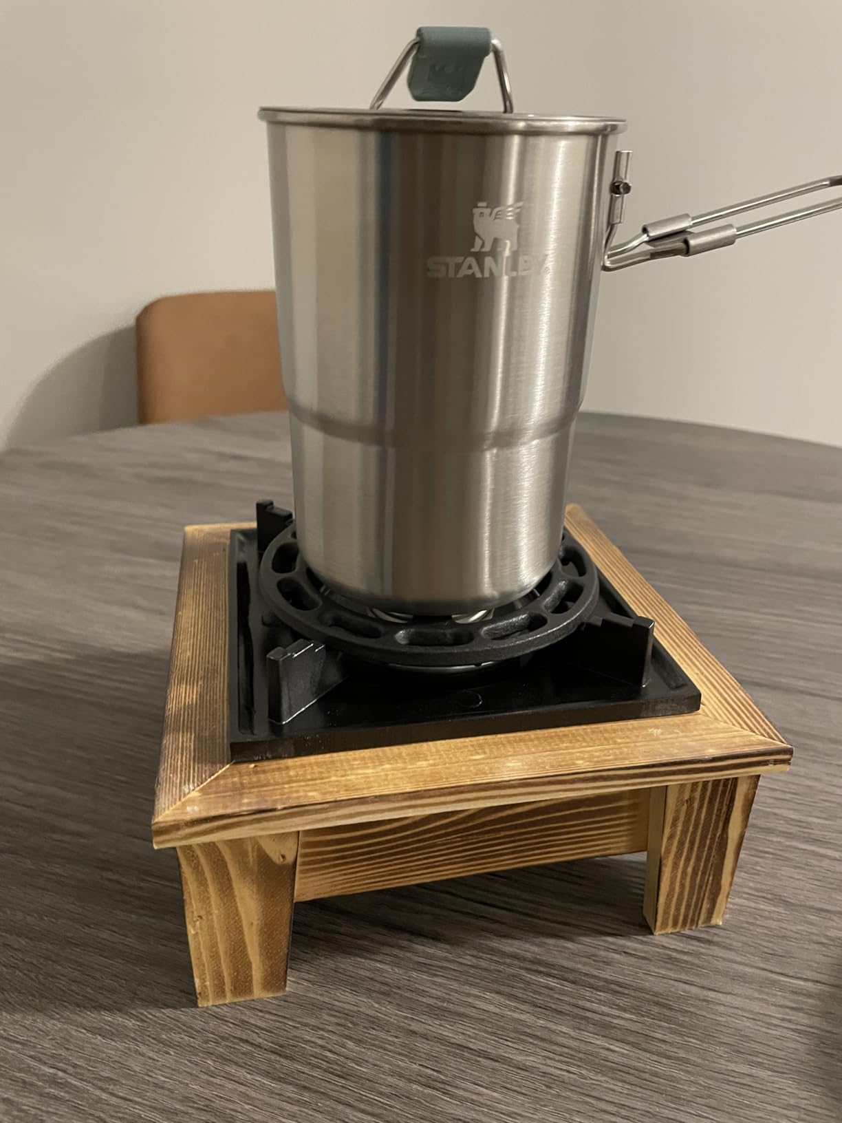 Stanley Wildfare Go 4-Piece Stainless Steel Two Cup Cook Set | 32 oz Pot and Lid with Fold & Lock Handle | 2 Stacking Cups | Camping Essentials for Your Camp Kitchen | BPA-Free | Shale + Charcoal customer photo 1