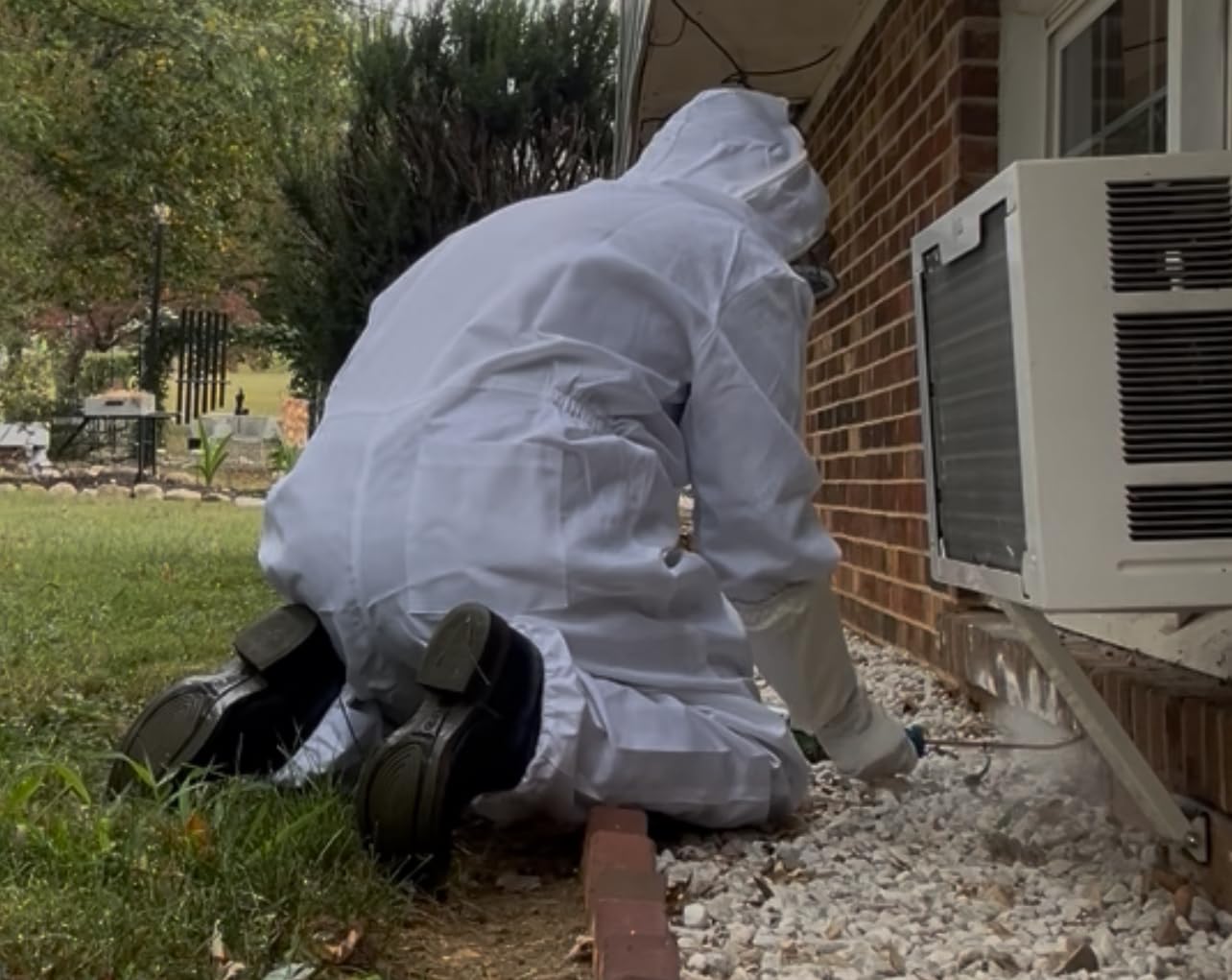 Bee Suit for Men Women Sting Proof, Polycotton Beekeeping Suit Beekeeper Costume&with Glove (M) customer photo 2