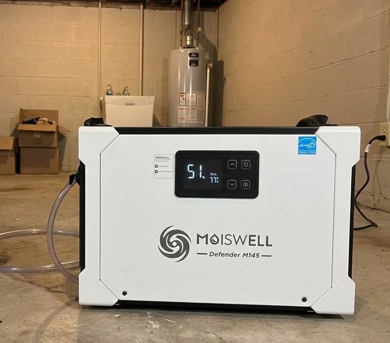 145 Pints Commercial Dehumidifier for Crawl Space, Energy Star Certified Dehumidifier with Drain Hose Compact for Large Basement Industrial Water Damage customer photo 1