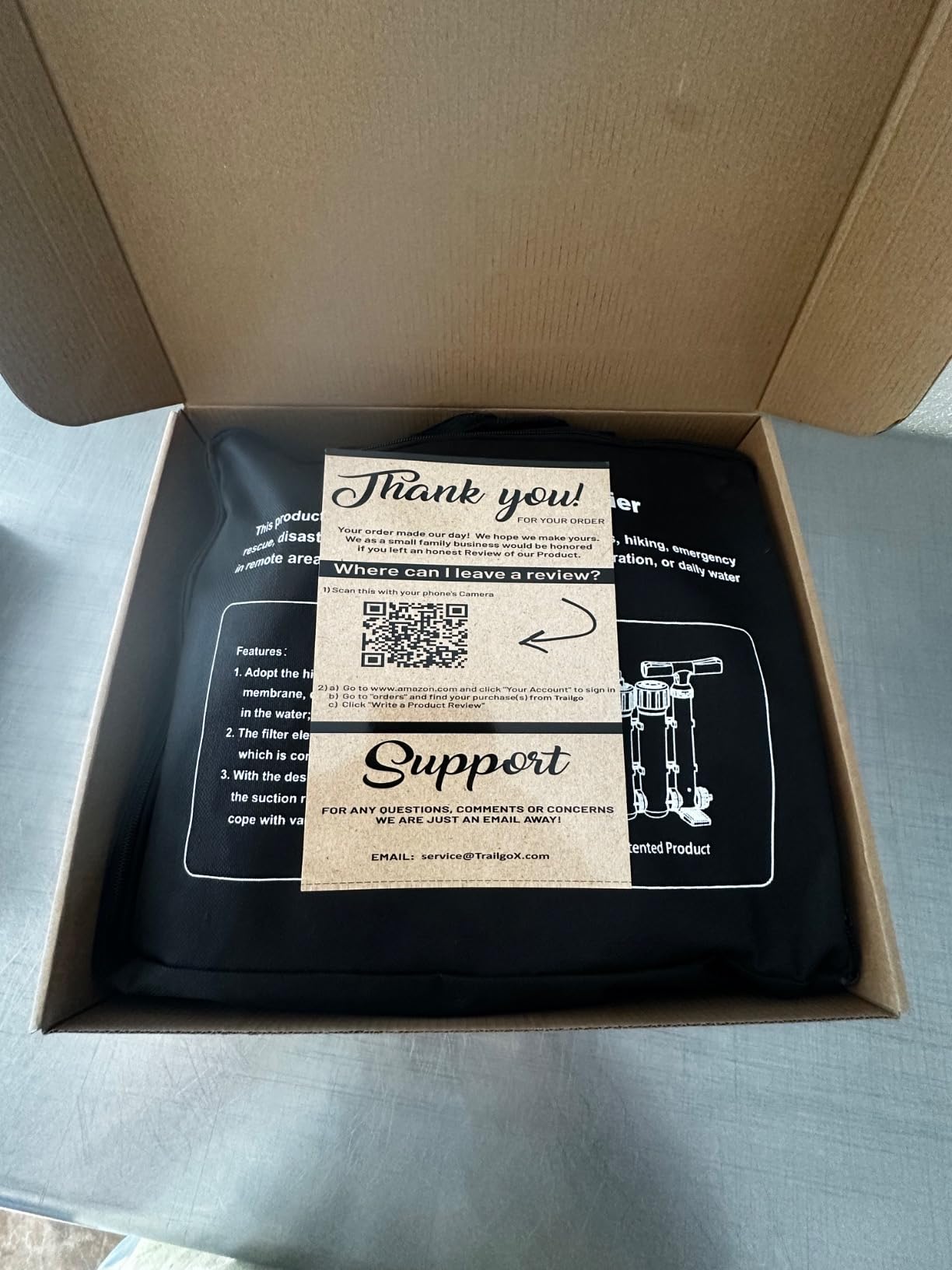 Pro Water Purifier Water Purification System for Survival - High-Volume Hand Pump Portable Water Filter for Camping, Hiking, Hunting, Emergency Preparedness - 3-Stage Water Filtration System customer photo 1