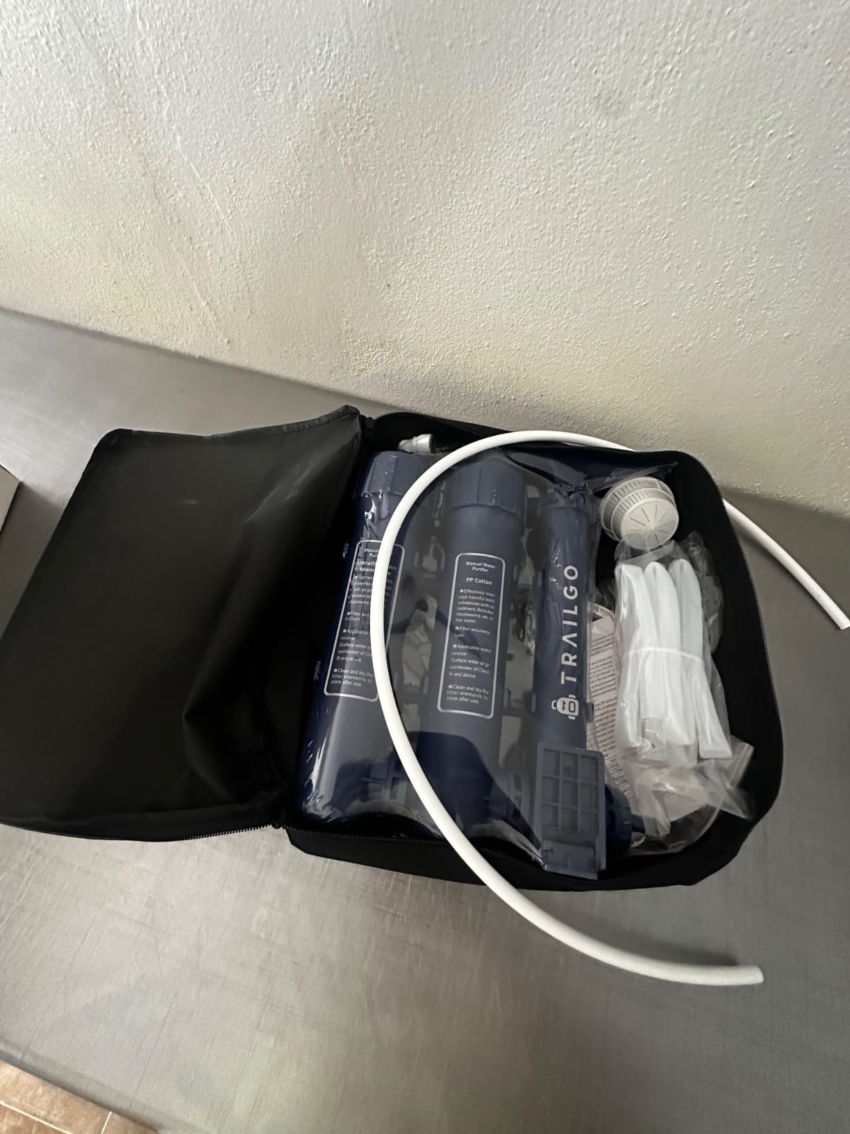 Pro Water Purifier Water Purification System for Survival - High-Volume Hand Pump Portable Water Filter for Camping, Hiking, Hunting, Emergency Preparedness - 3-Stage Water Filtration System customer photo 2