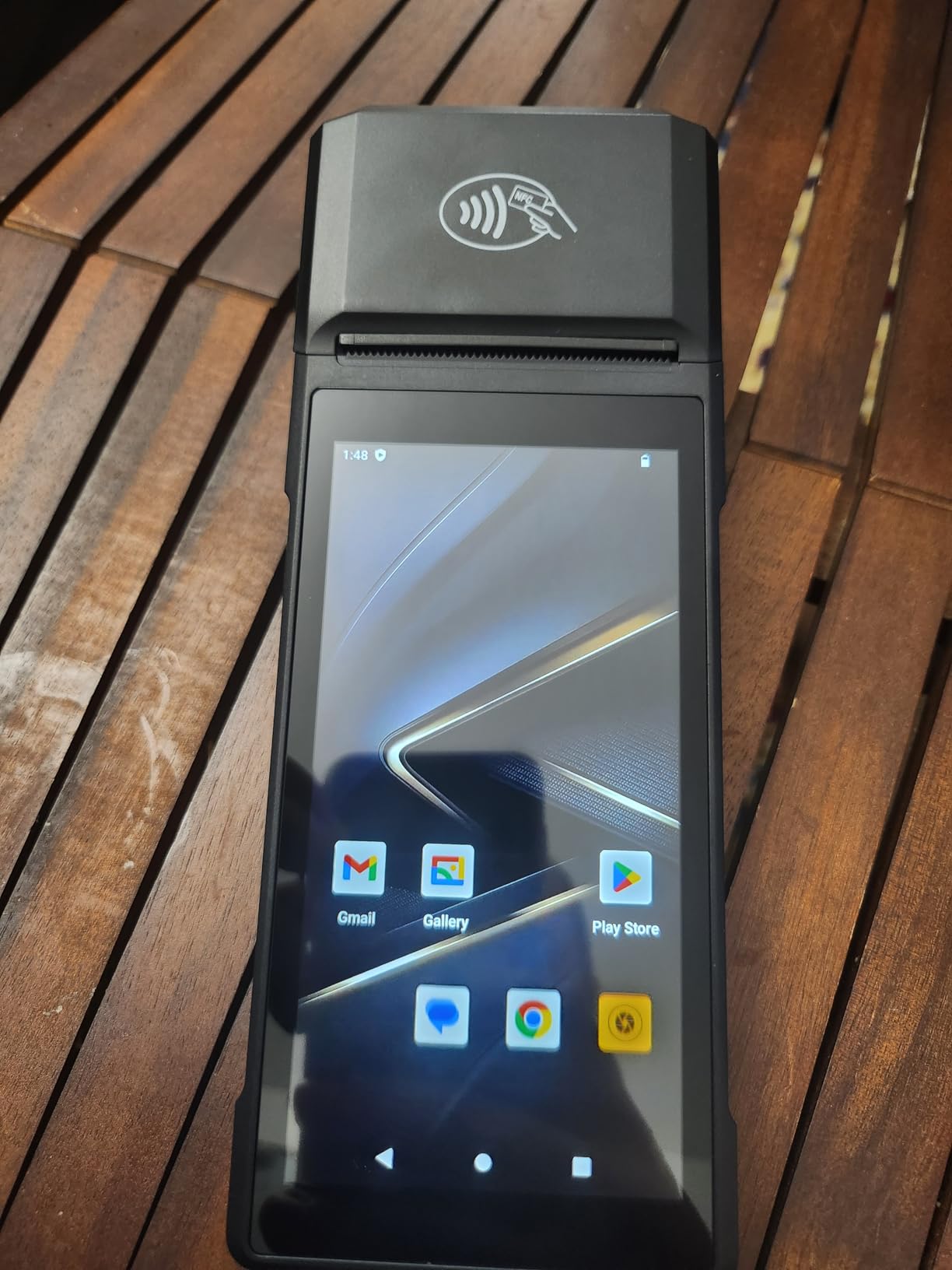 POS Android 14 Receipt Printer Android 14 and 58mm High Speed Thermal Printer 5.5' Touch Screen. Handheld Point of Sale with NFC and 4G Network. 3GB Ram+32GB ROM customer photo 2