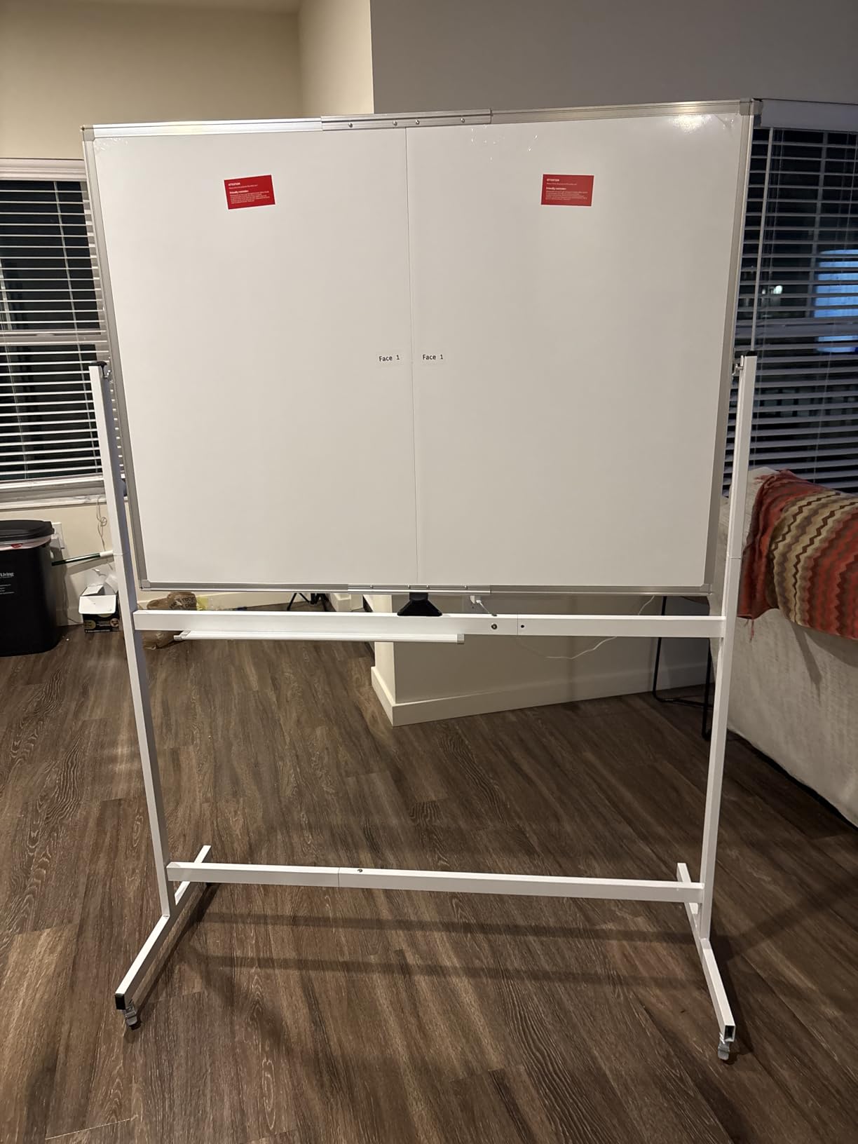 maxtek Rolling Whiteboard, 48x36 Large Magnetic White Board with Stands, Big Double-Sided White Board Dry Erase on Wheels for Homeschool, Home Office, Office, School customer photo 1