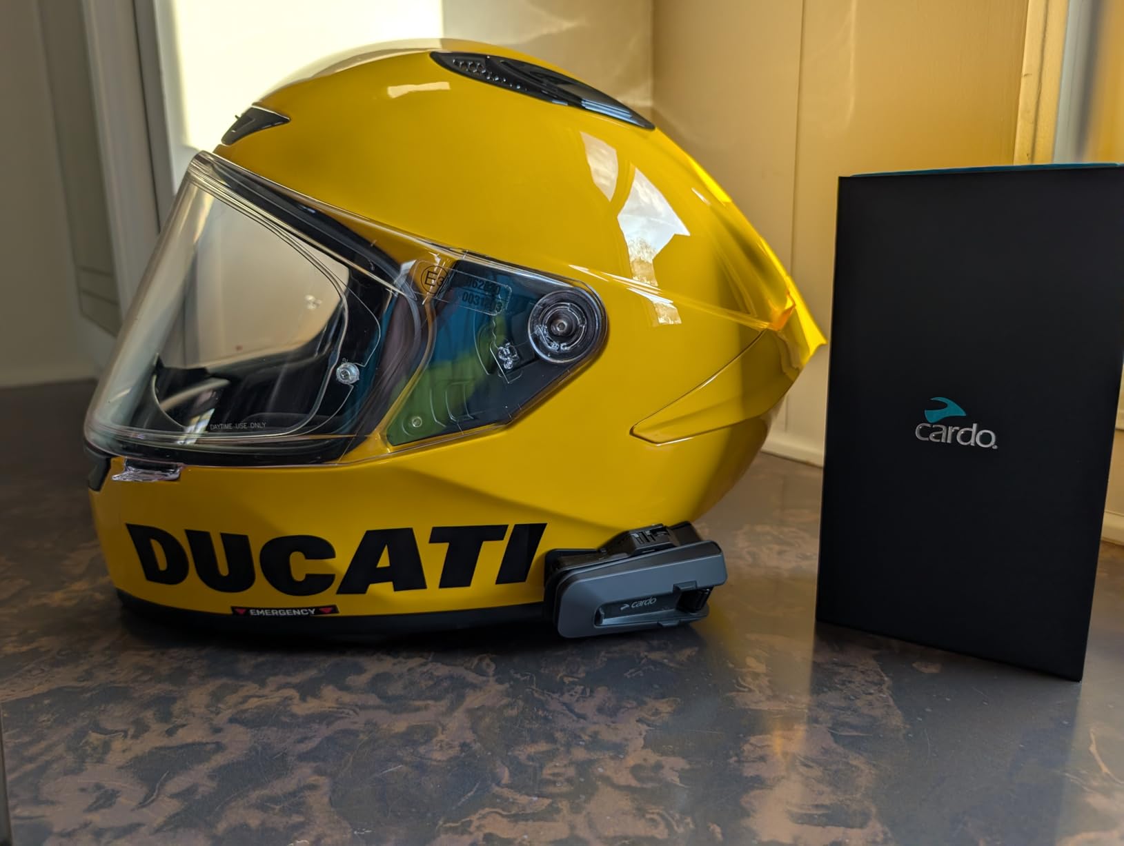 Cardo PACKTALK PRO Motorcycle Helmet Communication System Intercom, Crash Detection, Auto On/Off, Air Mount, 45mm Speakers customer photo 2