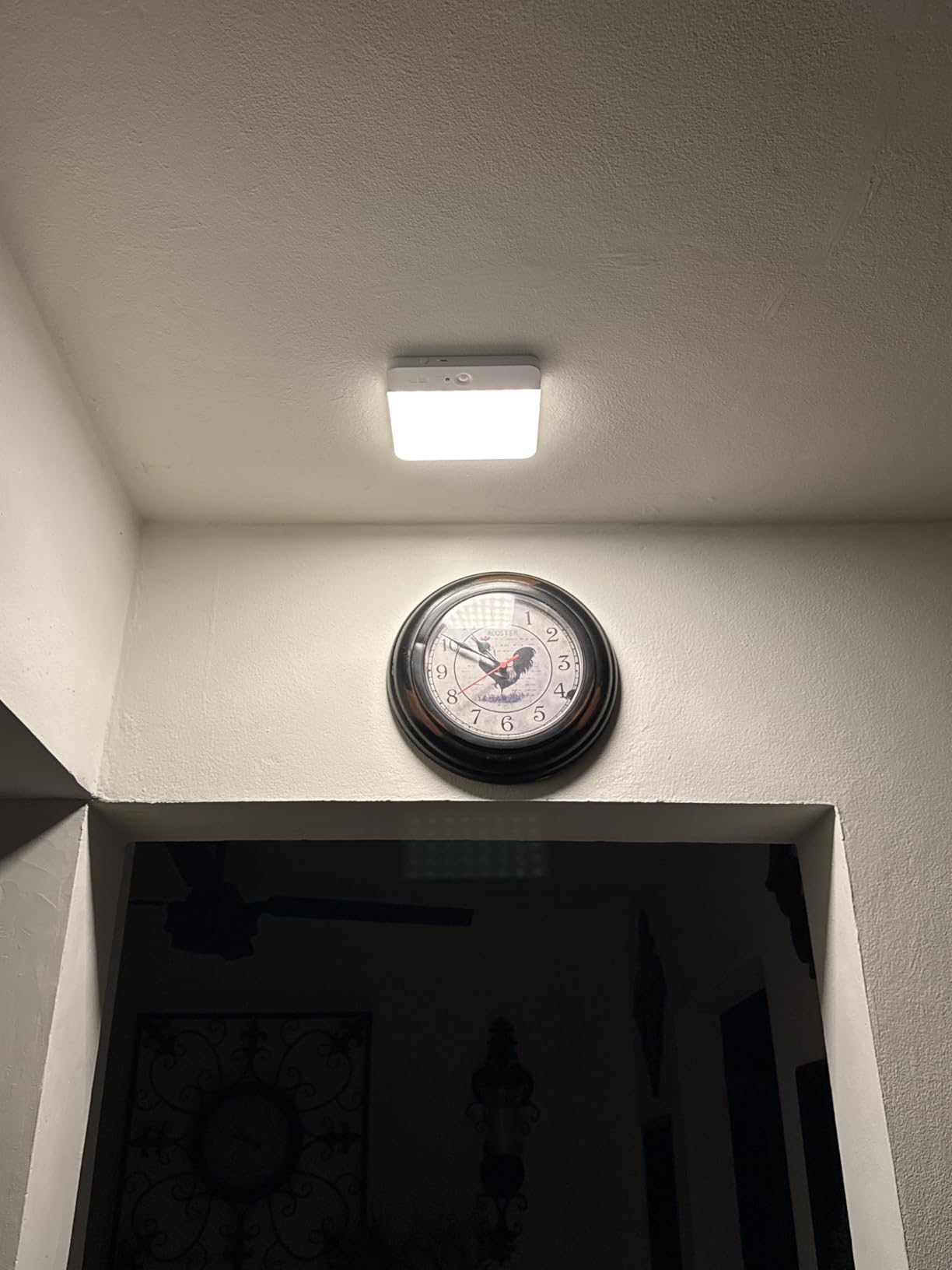 FULEN Motion Sensor Ceiling Light Fixture, Cordless Closet Light Battery Operated, Rechargeable Magnetic Mount LED Shower Light for Bathroom,Stairs,Garage,Hallway,3 Color Temperatures,Remote Control customer photo 1