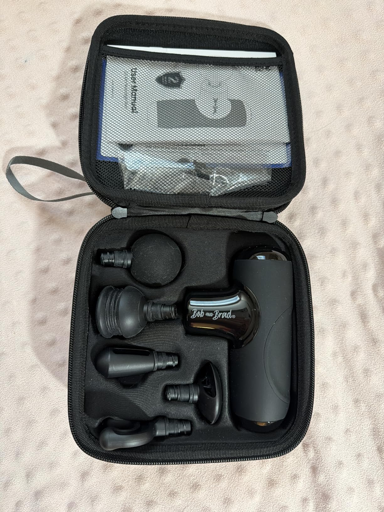 BOB AND BRAD Q2 Pro Mini Massage Gun with Heat and Cold, Pocket-Sized Deep Tissue Massager, HSA Portable Percussion Muscle Massager Gun, Ultra Small & Quiet Muscle Massager, FSA Eligible customer photo 2