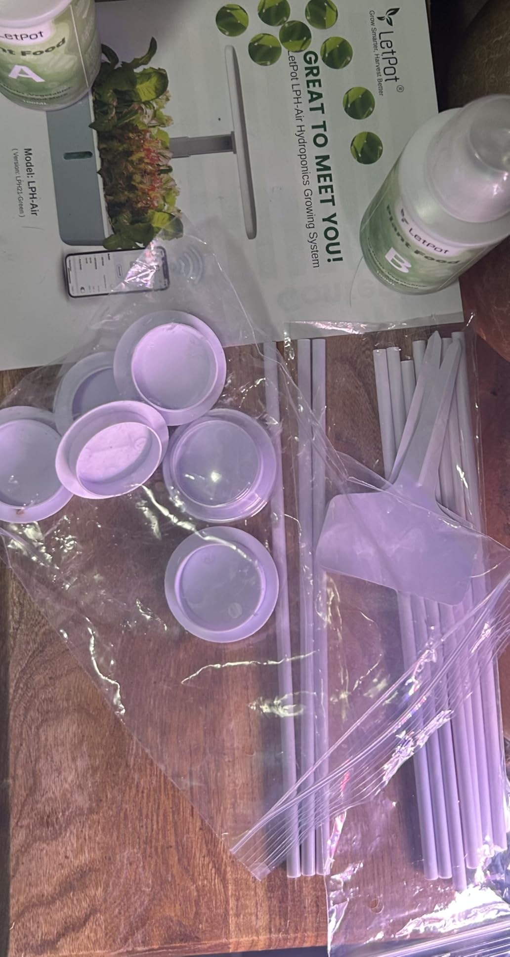 LetPot LPH-Air Hydroponics Growing System Kits, APP & WiFi Controlled Smart Indoor Garden with Adjustable 24W Grow Light Full Spectrum, 10 Pods Planter Indoor Gardening for Gifts, Kitchen, Vegetable customer photo 2