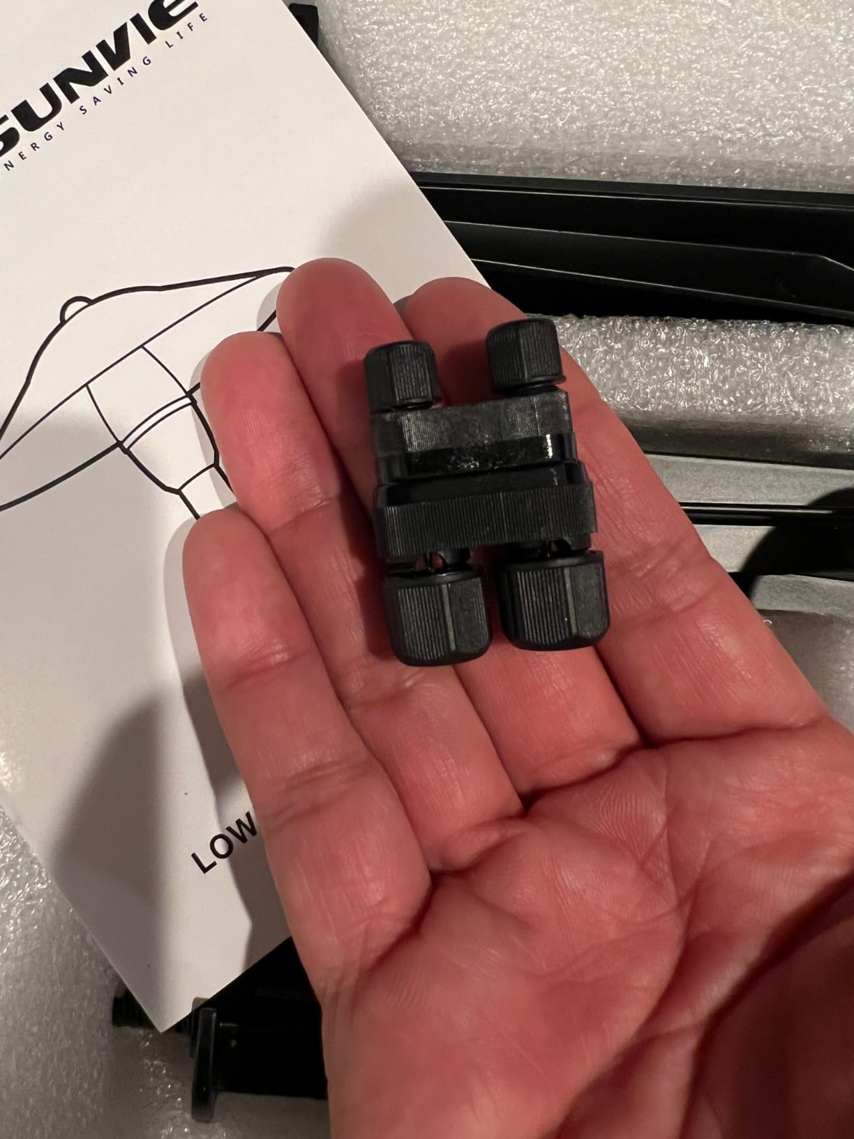 SUNVIE All-in-One LED Pathway Lighting Kit, 8-Pack Low Voltage Landscape Lights with Transformer and 100FT 16/2 AWG Wire, 3000K Waterproof Landscape Lighting with Connectors for Walkway Garden Yard customer photo 2