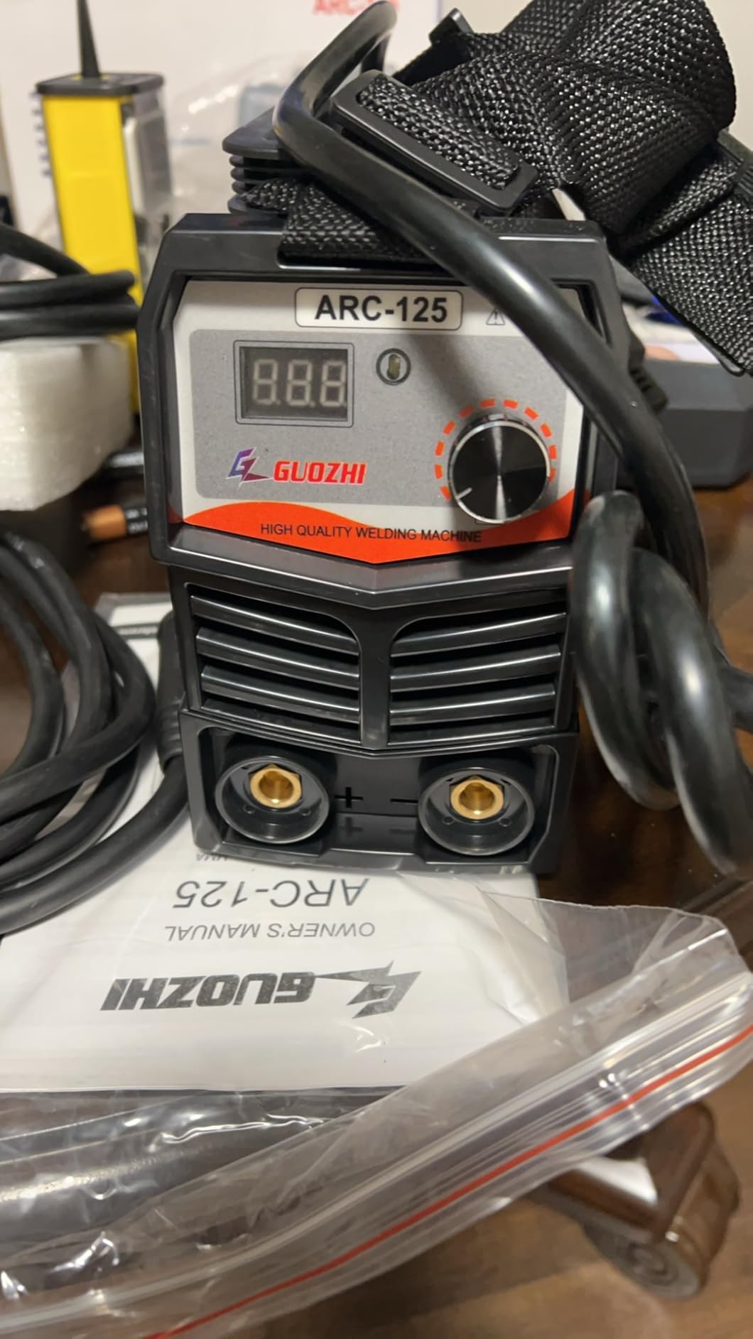 GZ GUOZHI Stick Welder 210Amp Large LED Display Digital Inverter IGBT Welding Machine,110V/220V Dual Voltage Hot Start Portable MMA ARC Welder Machine customer photo 1