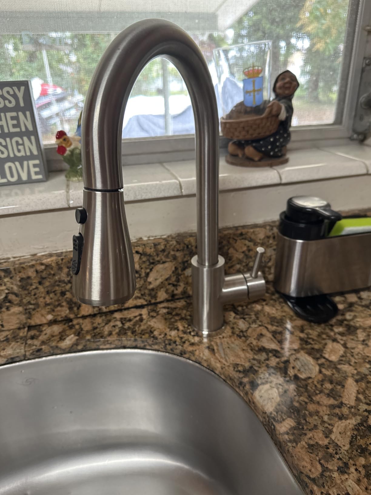 Touchless Kitchen Sink Faucet with Pull Down Sprayer, Stainless Steel Smart Motion Sensor Faucet for Pot Filler, Farmhouse Camper Bar Sink Laundry Room, Brushed Nickel customer photo 2