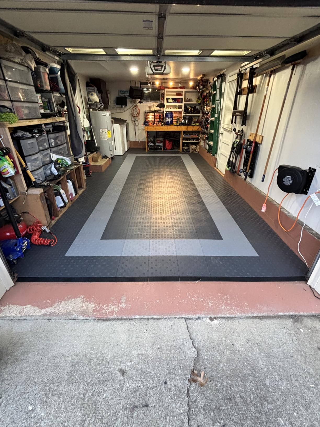 VEVOR Garage Floor Tiles 12 x 12 x 0.53 inch, Interlocking Design Ease of Installation Double-Sided Texture Non-Slip Sturdiness, for Garages, Basements, Repair Shops, Graphite Gray, 50 Pack customer photo 2