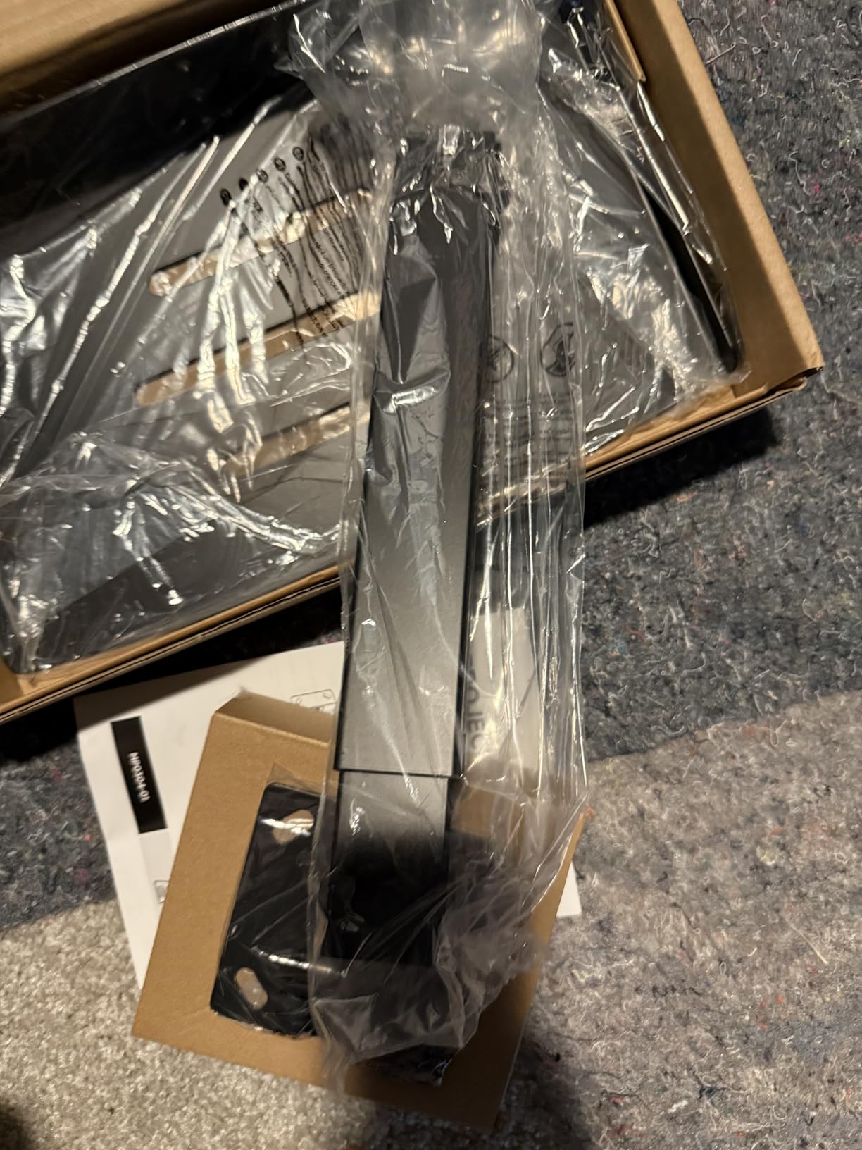 PUTORSEN Adjustable Projector Ceiling Mount, Universal Projector Shelf for Ceiling and Wall, Holds up to 22lbs, No Hole Installation, Hidden Cable Routing, Black customer photo 1