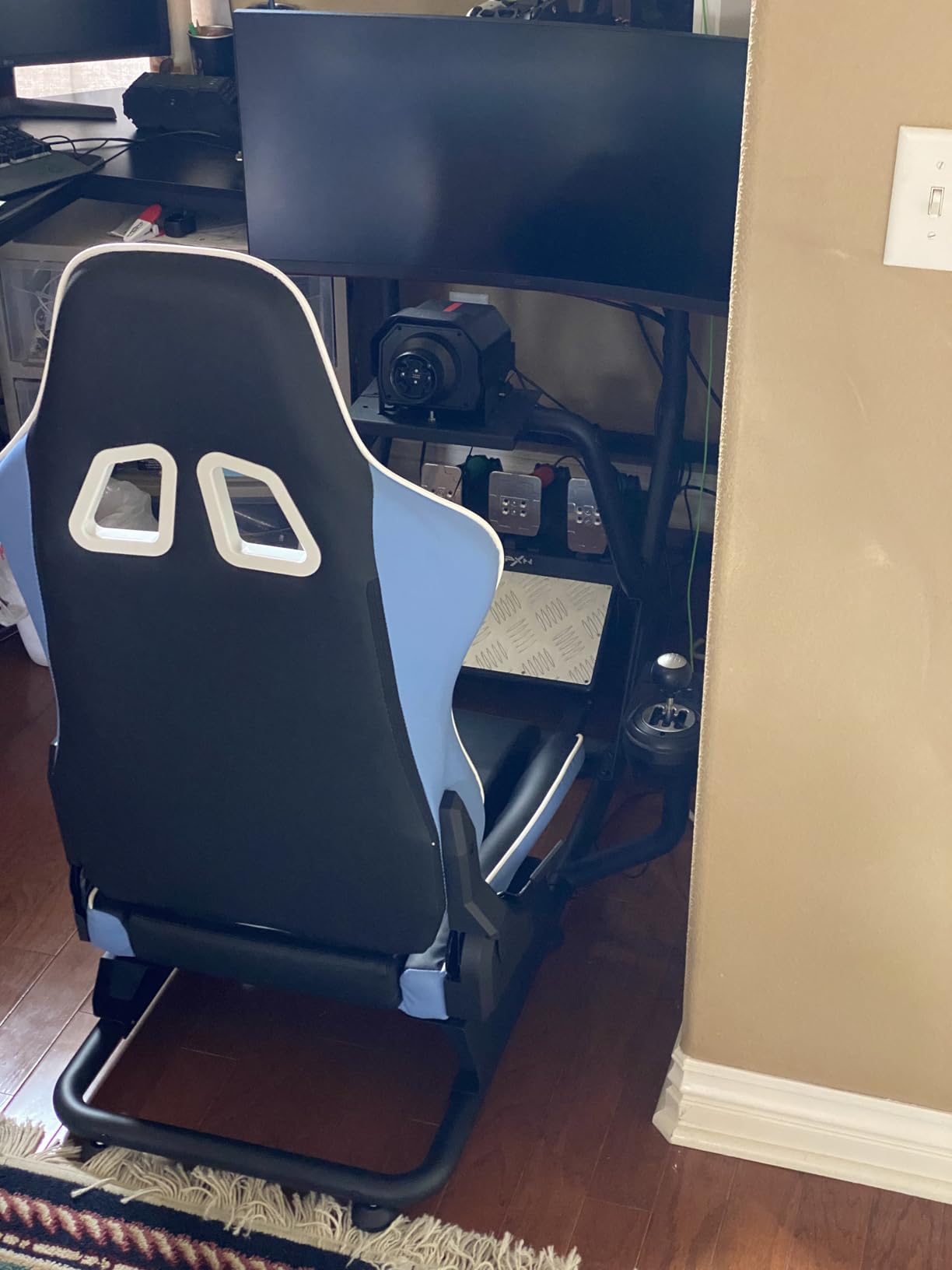 ARES WING Racing Simulator Cockpit with Monitor Mount and Seat, Formula and GT Sim Racing Cockpit Compatible with Fanatec, Thrustmaster, Logitech, Moza Racing Games on PS5, PS4, Xbox and PC customer photo 2