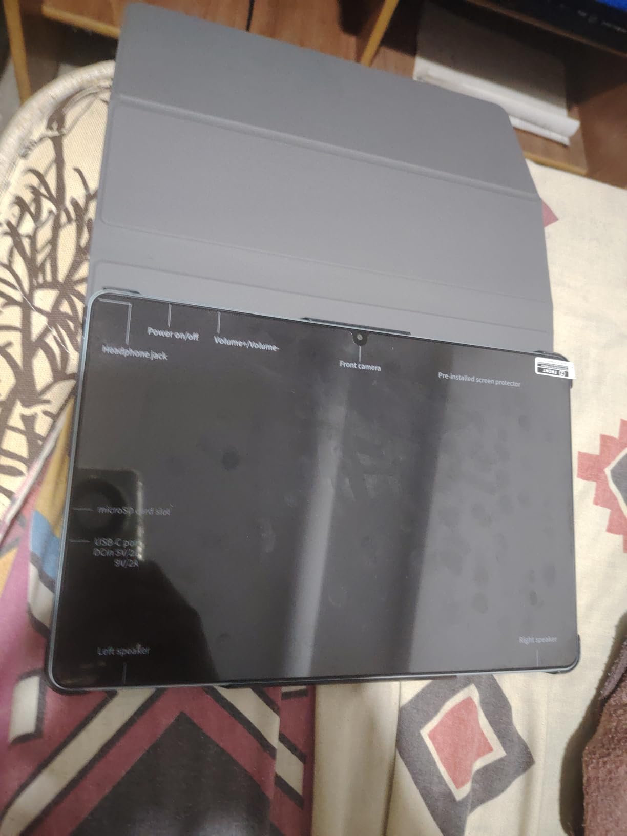 Android 16 Tablet, 11 Inch Tablets with Octa Core Processor, 28GB RAM 128GB ROM 1TB Expand, Widevine L1, 8000mAh Battery, 2.4/5Ghz Dual WiFi/GPS/FM, 5/8MP Cameras, Case Included, Black customer photo 2