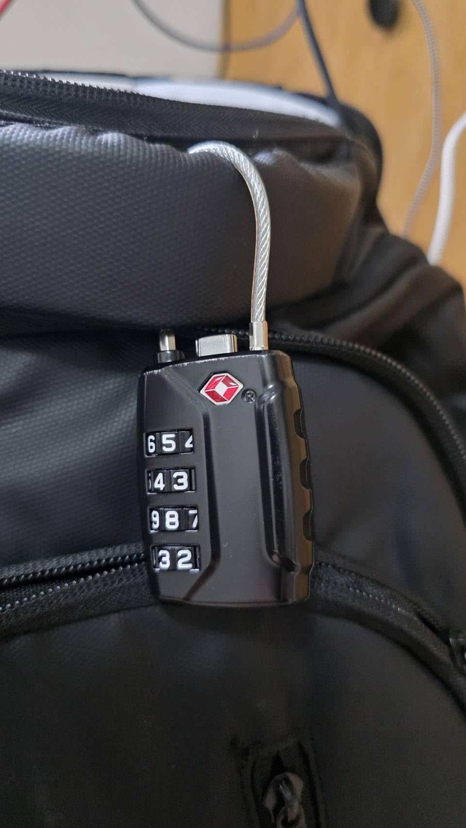 Puroma 2 Pack TSA Approved Luggage Locks, 4 Digit Combination Travel Cable Locks Resettable Code Lock with Zinc Alloy Body for Suitcase, Toolbox, Backpack, Bag, Gym Locker (Black) customer photo 1