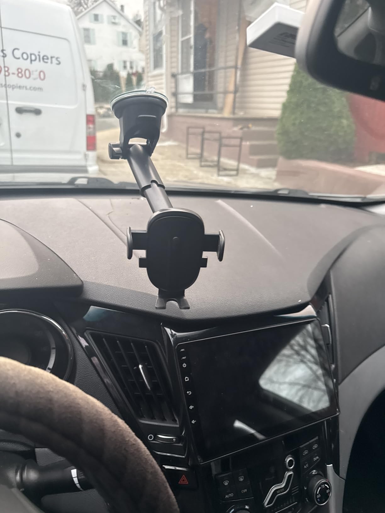 CHGeek Wireless Car Charger Phone Holder Mount, 15W Fast Charging Auto Clamping Phone Holders for Your Car Dashboard Windshield Air Vent Car Accessories for iPhone, Google Pixel etc customer photo 1