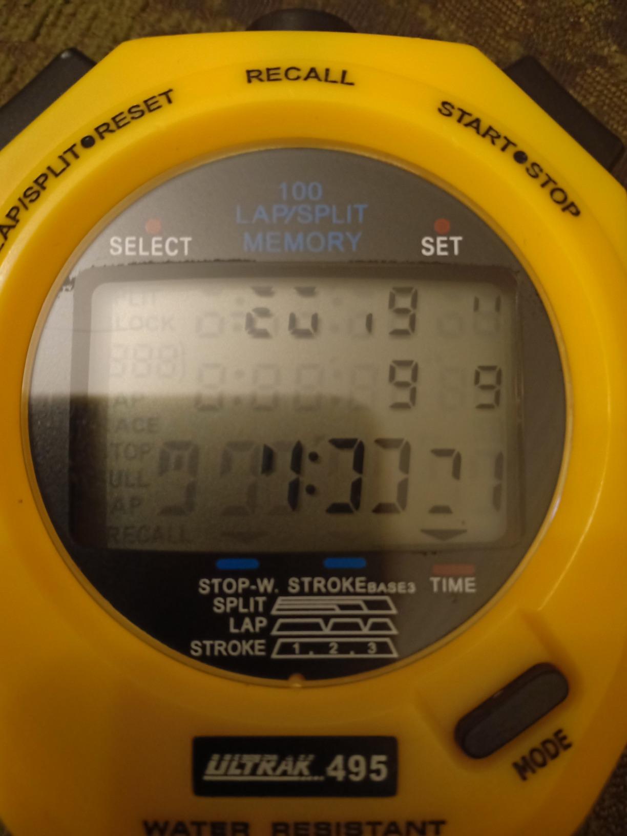 ULTRAK 495 Stopwatch - Blue Professional 100-Lap Digital Timer, Countdown Interval Tracker, Water-Resistant Sports Watch, Chronograph for Coaching & Training customer photo 2