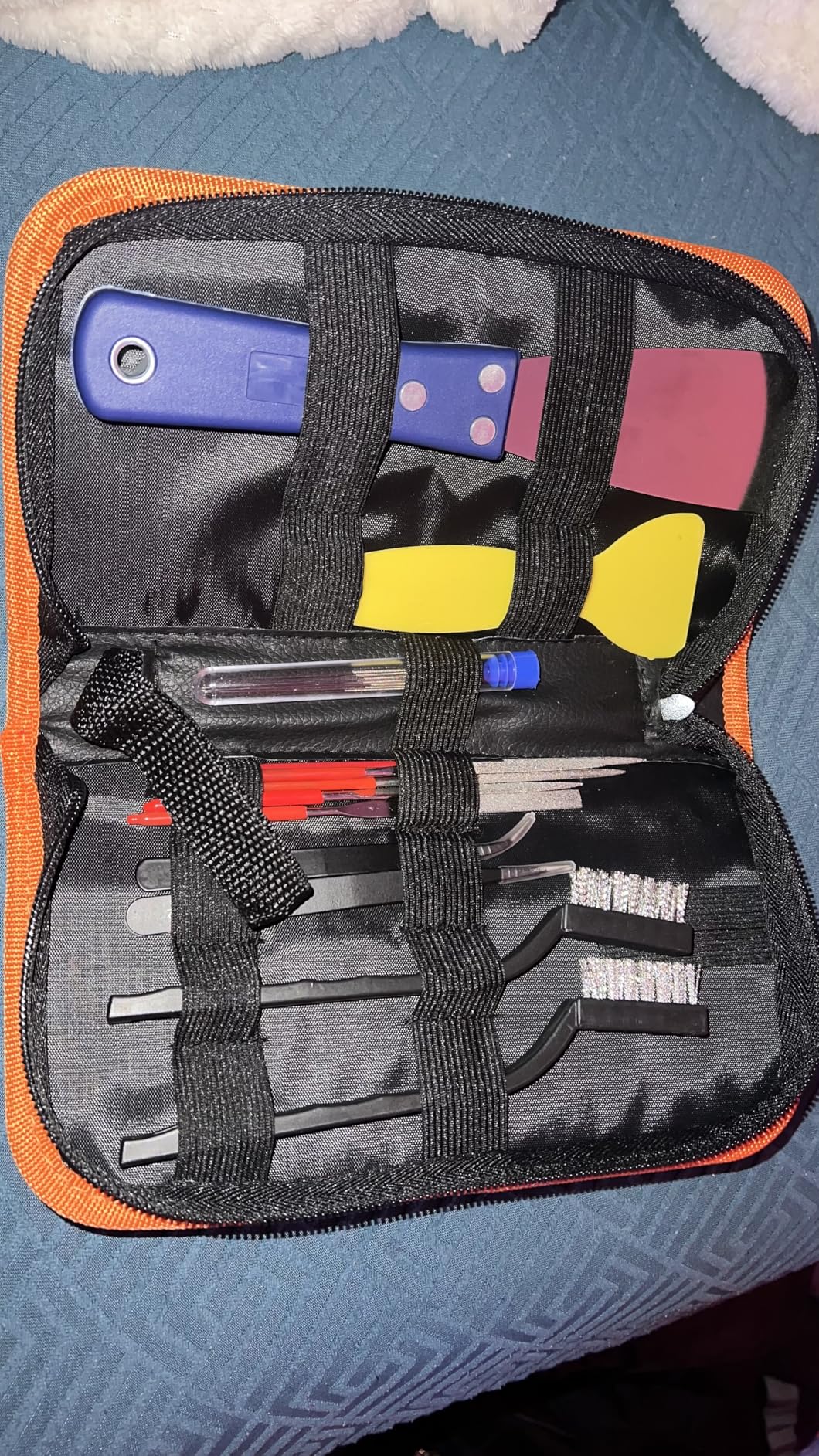 3D Printer Tool Kit, 24pcs 3D Printer Nozzle Cleaning Tool Removal Tool Kit, Wire Brush, Wire Flush Cutter, Scraper Knife, Diamond Files, Tweezer, Putty Knife for 3D Printer, Model Building customer photo 1