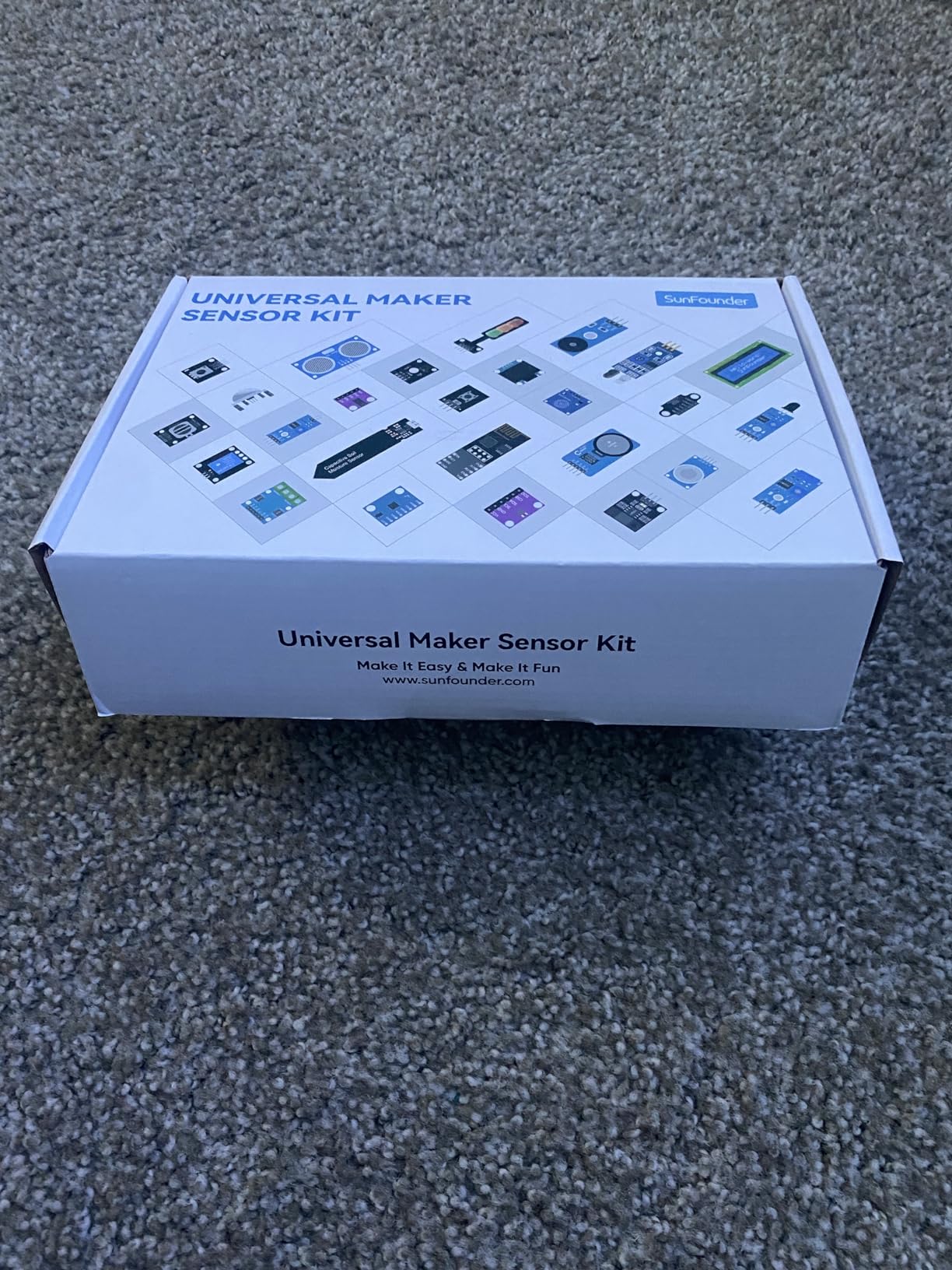 SunFounder Universal Maker Sensor Kit Compatible with Arduino Mega 2560/Uno R3/R4 Minima/WiFi Nano, Raspberry Pi 5/4B/3B+/Zero 2 W/, Pico W, ESP32 customer photo 1