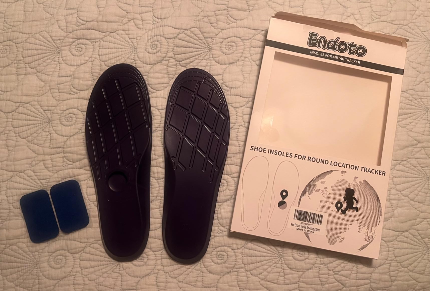 Endoto Insoles for Airtag Tracking Devise Hidden Holder for Kids Child and Adults, Comfortable Securely Mounted Shoe Inserts for Footwear (US Patent: USD1082268) customer photo 1