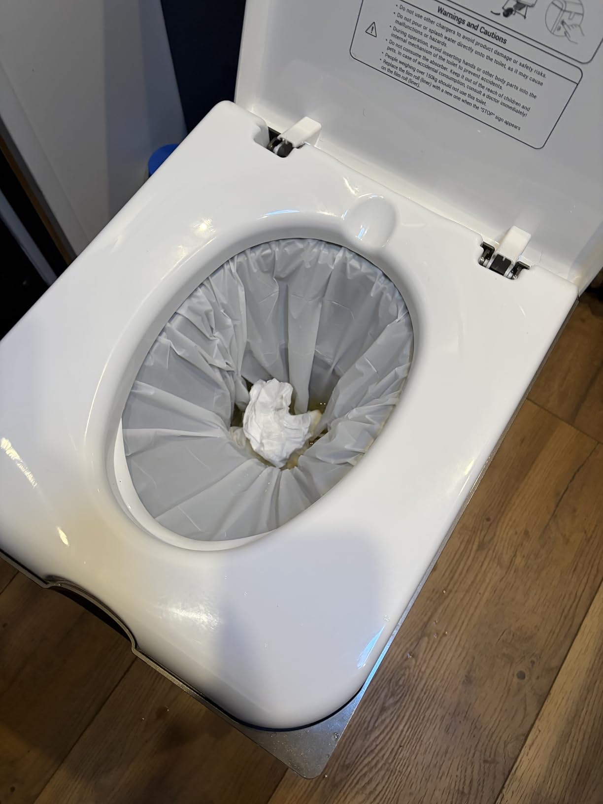 Dry Flush Toilet - Waterless, Odorless, Self-Contained | Rechargeable Portable Toilet for RVs, Van, Boat, Tiny House, Off-Grid | Easier to Use Than Composting or Incinerator Toilets customer photo 1