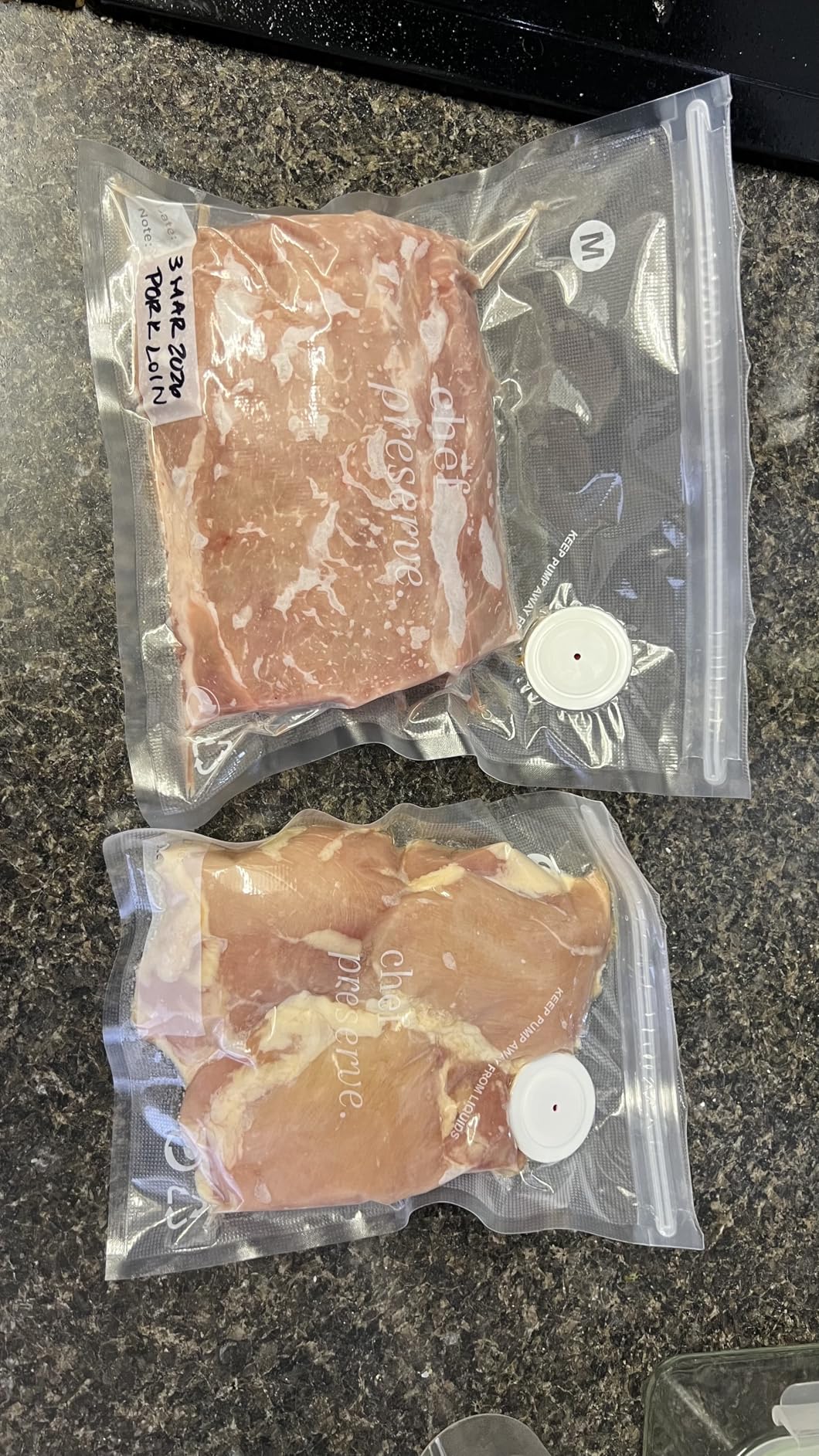 Chef Preserve Compact Vacuum Sealer for Food (Vacuum Sealer Machine + 30 Reusable Vacuum Bags) Powerful Handheld Vacuum Sealer Machine, Seal Meal Saver, Portable Food Sealer customer photo 2