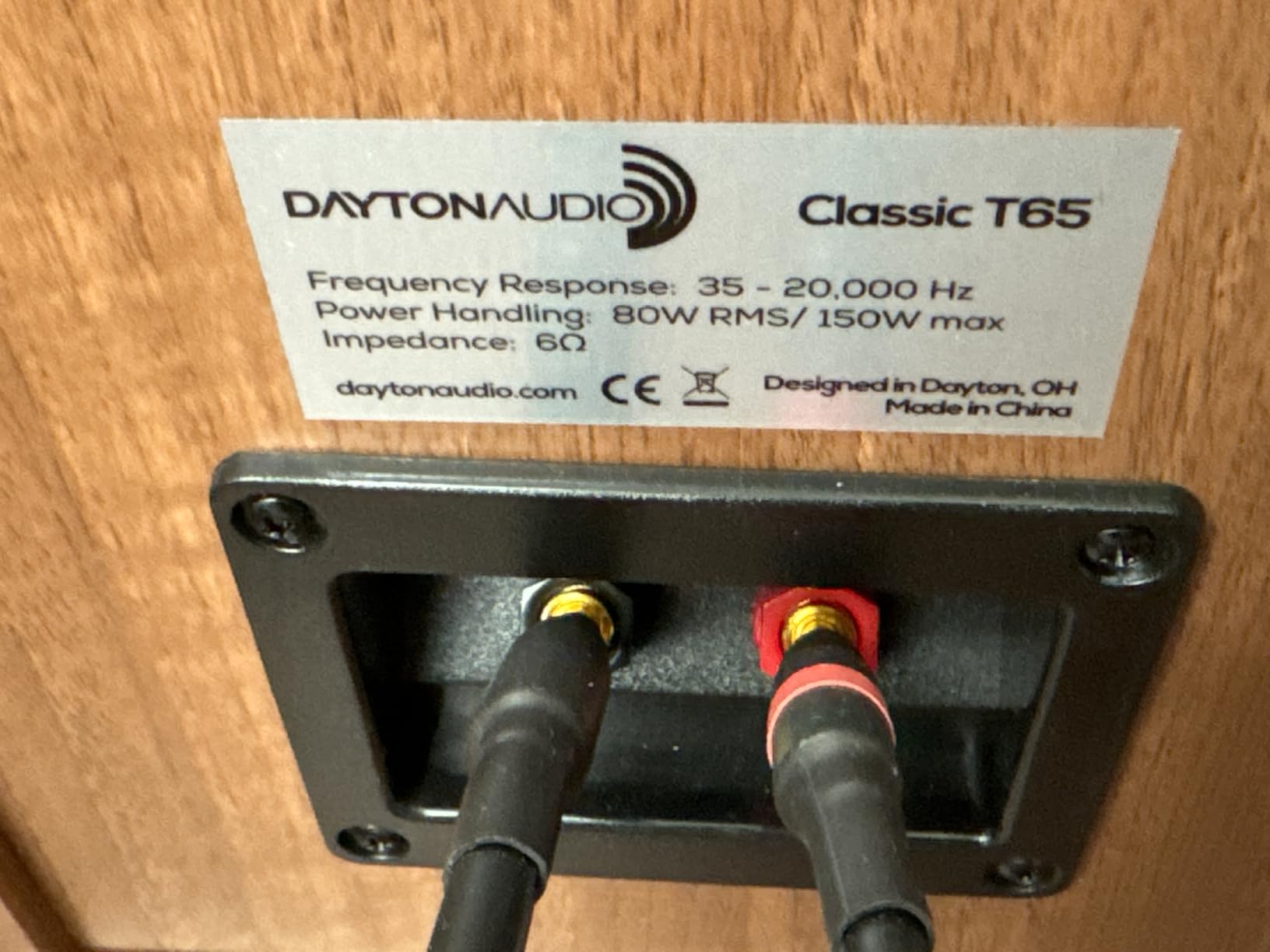 Dayton Audio Classic T65 Floor-Standing Tower Speaker Pair (Wood) customer photo 2