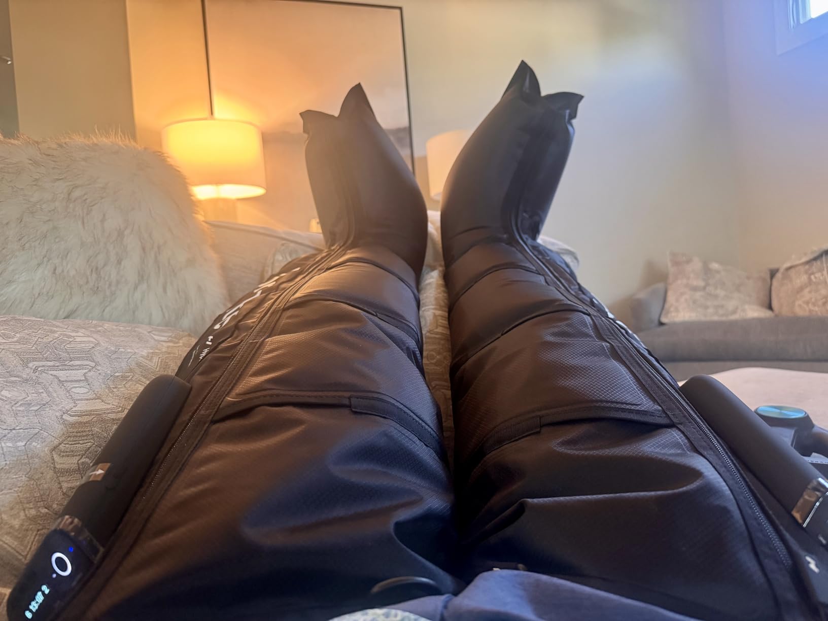 Hyperice Normatec Elite Legs Size Standard - Dynamic Air Compression Massage - Helps Increase Circulation in Legs, Reduces Muscle Pain and Aches and Improves Recovery Time Post-Workout customer photo 1