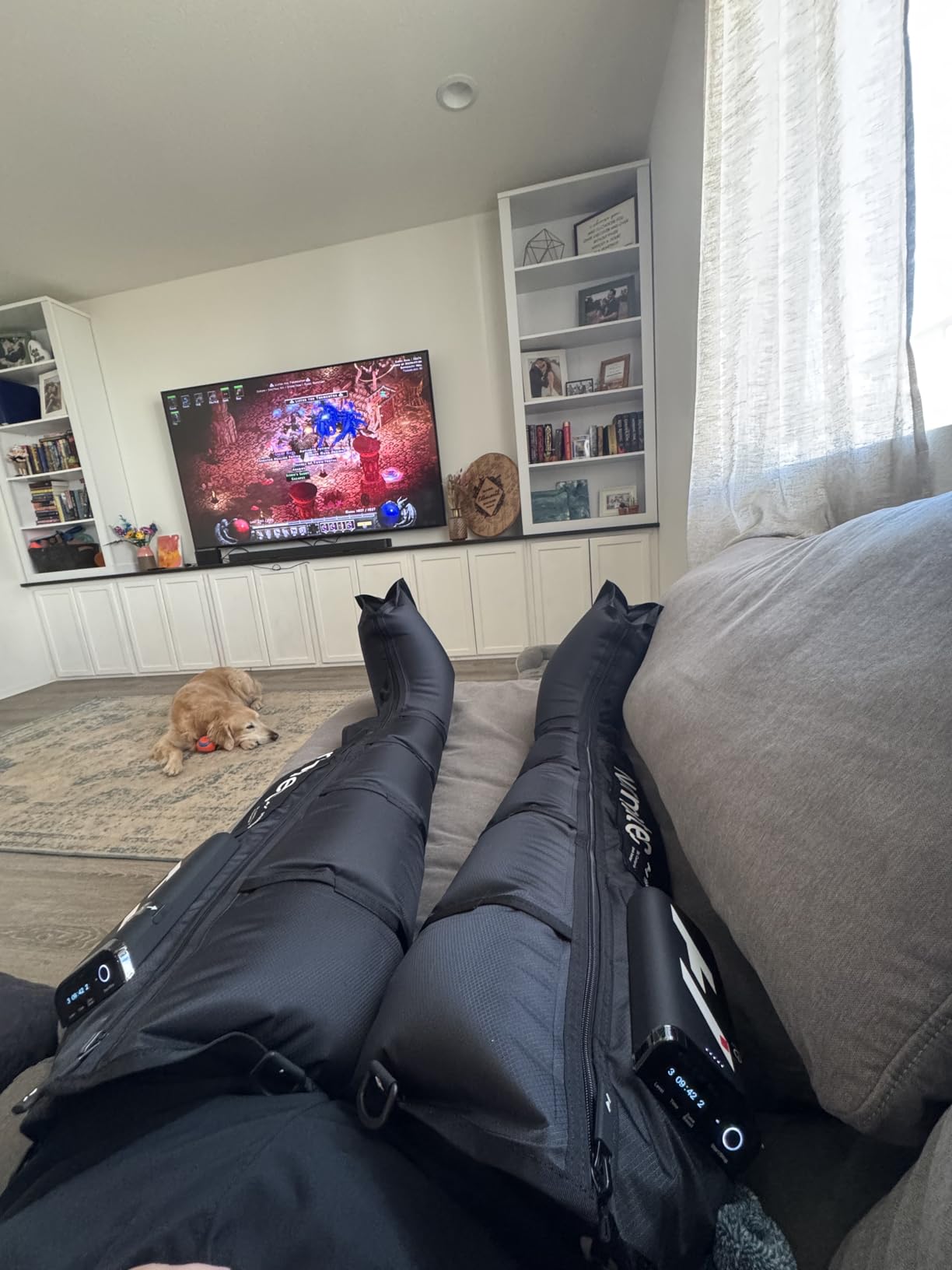 Hyperice Normatec Elite Legs Size Standard - Dynamic Air Compression Massage - Helps Increase Circulation in Legs, Reduces Muscle Pain and Aches and Improves Recovery Time Post-Workout customer photo 2