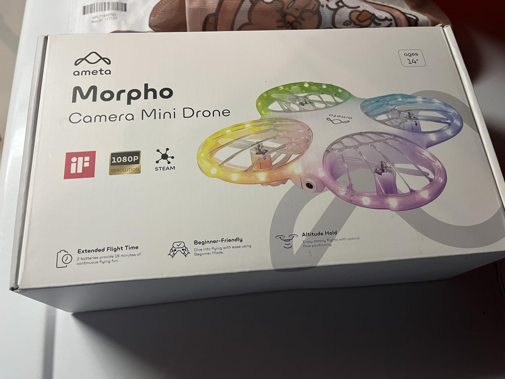 Ameta Drones for Kids Adults, RC Drone with 1080P HD FPV Camera, Cool Toys Gift for Boys Girls Teenage, STEM Toys with LED Light, Propeller Full Protect, 2 Batteries Long Flight Time and Remote Control, Easy to Fly customer photo 2