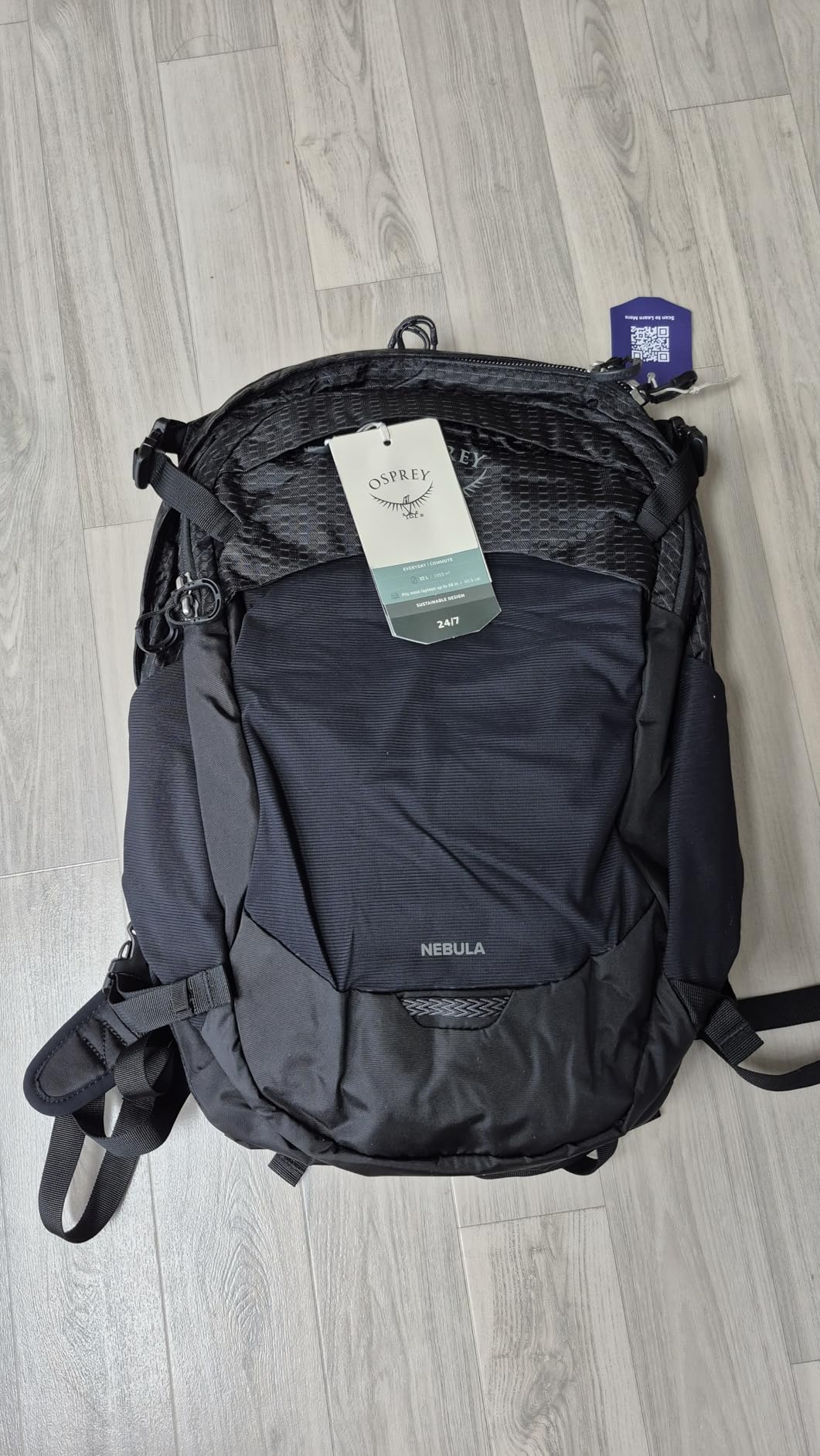 Osprey Nebula Commuter Backpack, Tungsten Soundwave/Grey Heather customer photo 2