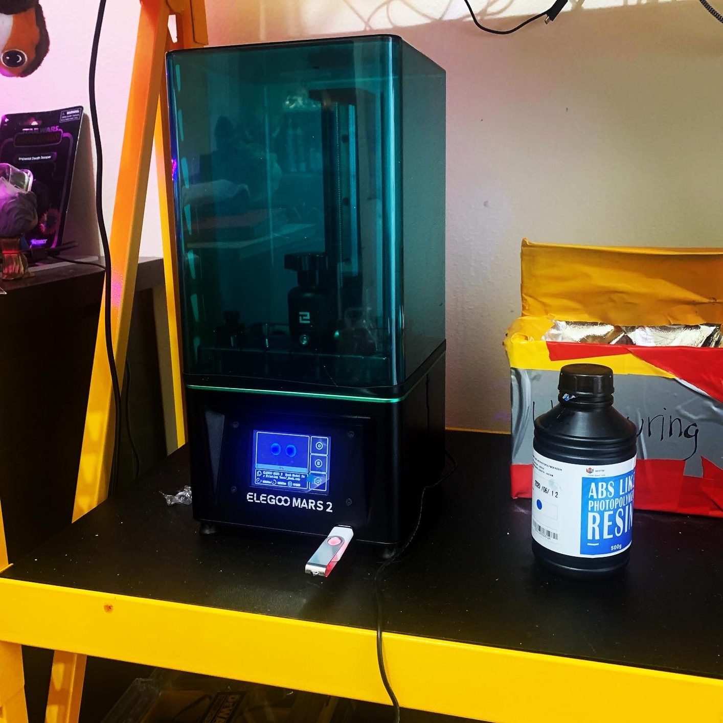 ELEGOO Mars 5 MSLA Resin 3D Printer, Smart Mechanical Sensor, Intelligent Automatic Leveling, COB Light Source, 6.6-inch Mono 4K LCD Screen, Large Printing Size 143.43 x 89.6 x 150 mm³ customer photo 1