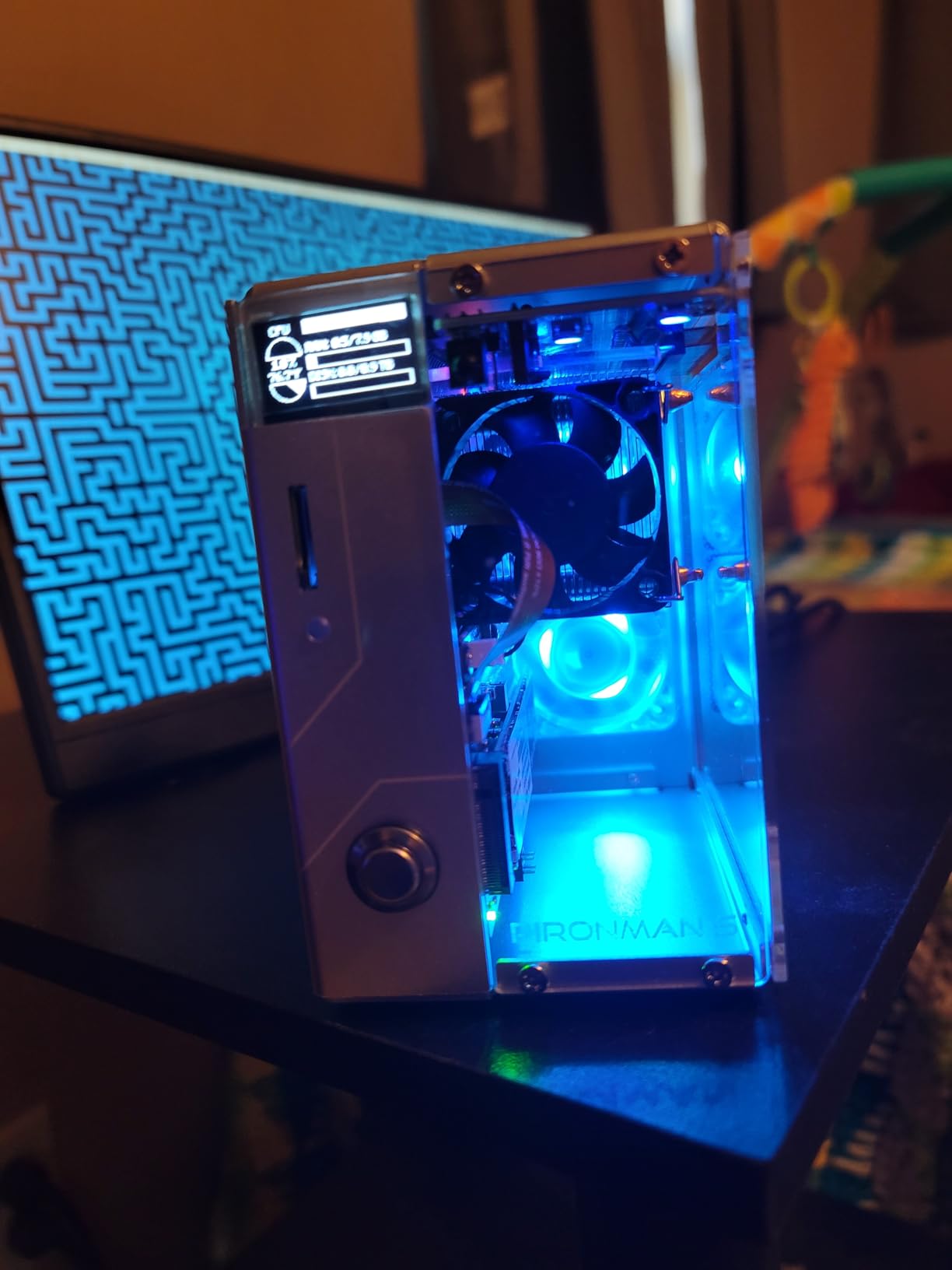 Pironman 5 NVMe M.2 SSD PCIe 2.0/3.0 Mini PC Case for Raspberry Pi 5 Hailo-8L AI Accelerator with Tower Cooler+Dual RGB Fans, 0.96'' OLED Module, Safe Shutdown, Standard HDMI, RGB Effect customer photo 2