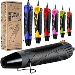 Heat Gun for Crafting, Mini Dual Temp Hot Air Gun Tool for Epoxy Resin, Shrink Wrapping, Vinyl Wrap, Embossing, Electronics, Candle Making, Sublimation, Phone Repair & DIY (Pink/Black) customer photo 1