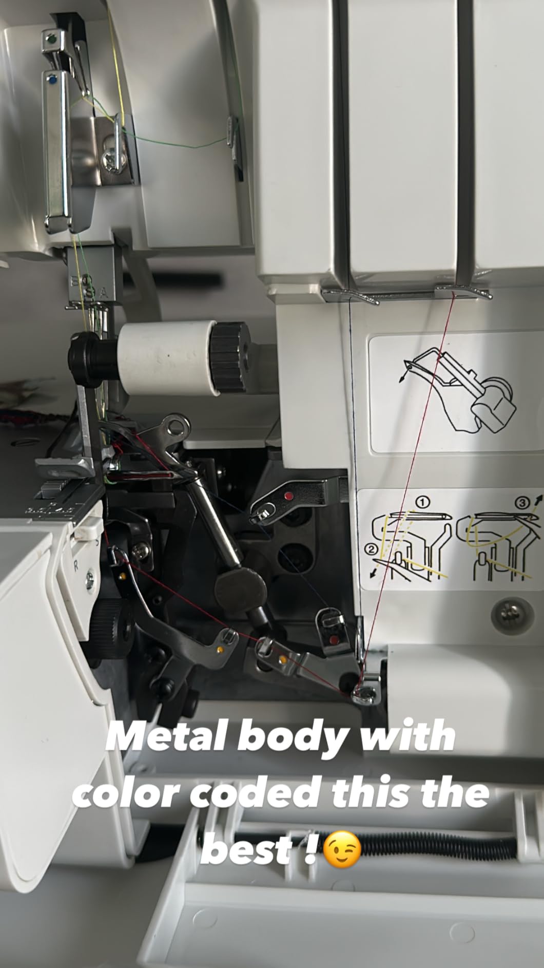 FEIYUE FY505 Serger Overlock Machine with 2/3/4 Thread Capability, Built-in Rolled Hem, Durable Heavy-Duty Metal Frame, Adjustable Differential Feed customer photo 2