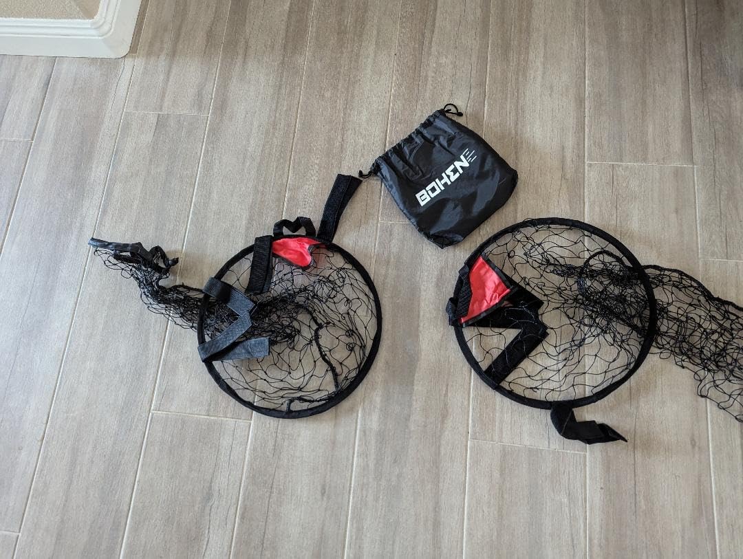 BOHEN Soccer Targets Goal Set of 2pc - Pop-up Portable Top Bins Target - Shooting Accuracy Training Soccer Goal for Endless Fun and Skill Building with Carrying Bag customer photo 1