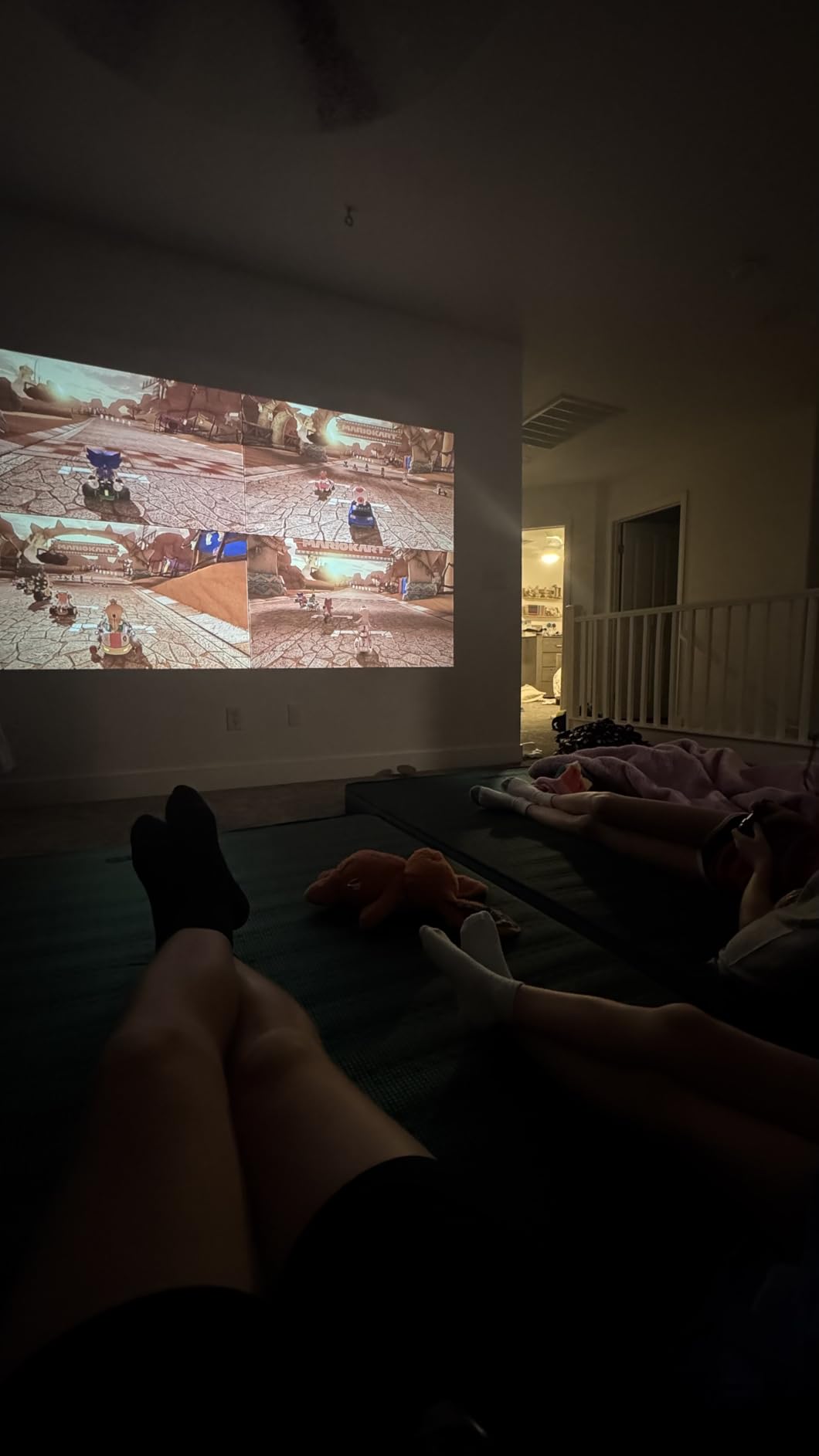 Yaber T2 Outdoor Projector with WiFi 6 and Bluetooth, Native 1080P Smart Movie Portable Projector for Inside and Outside, Compatible with TV Dongle (Sound by JBL & Built-in Battery) customer photo 2