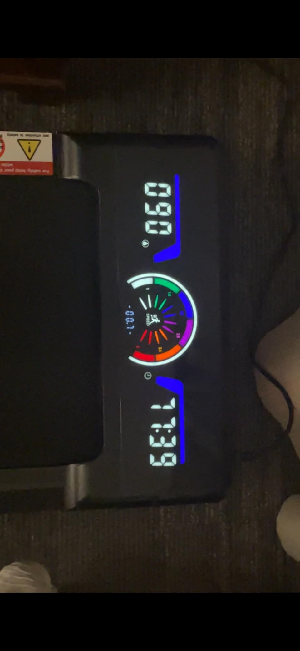 Walking Pad Treadmill with 12% 9-Level Auto Incline, 450 lbs Capacity RGB LED Screen, Bluetooth Speaker Under Desk Treadmill, Compact Treadmills for Home Hiking customer photo 2