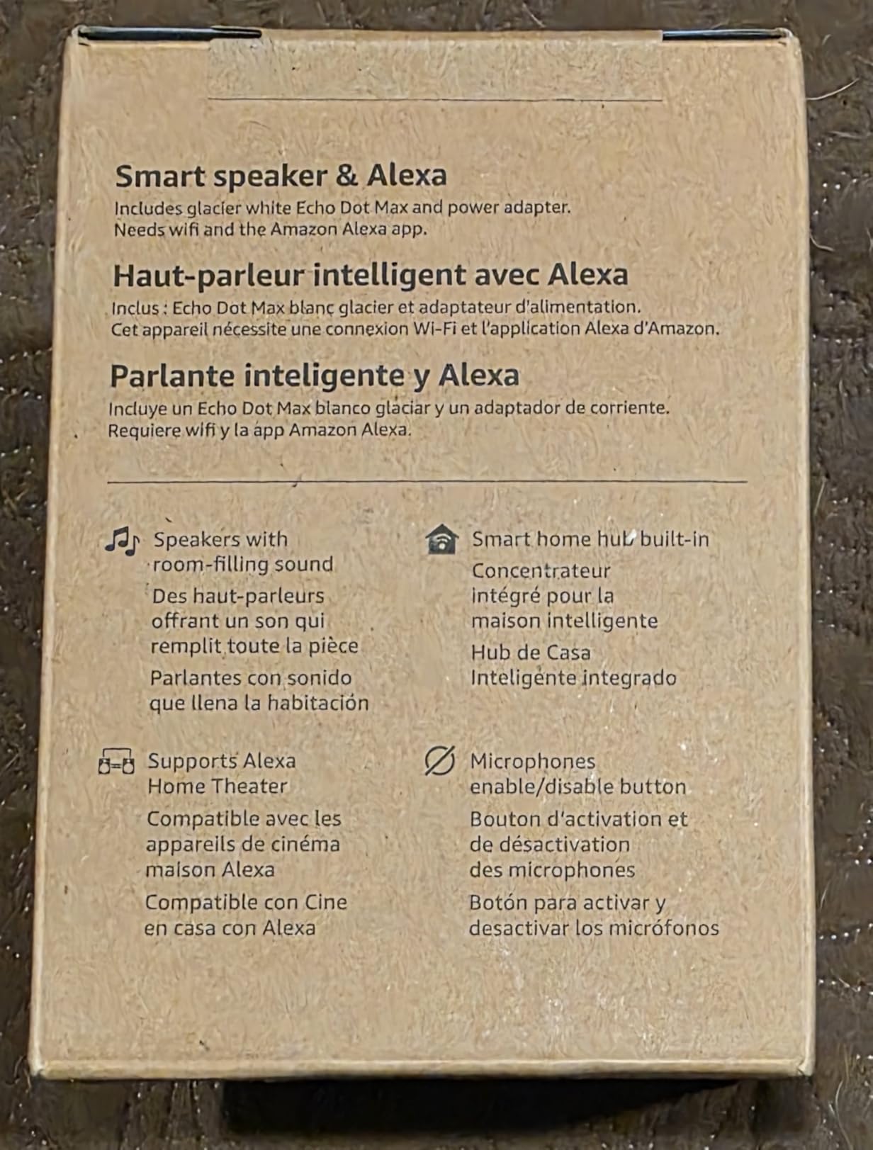 Amazon Echo Dot Max (newest model), Alexa speaker with room-filling sound and nearly 3x bass, Great for living rooms and medium-sized spaces, Designed for Alexa+ customer photo 2