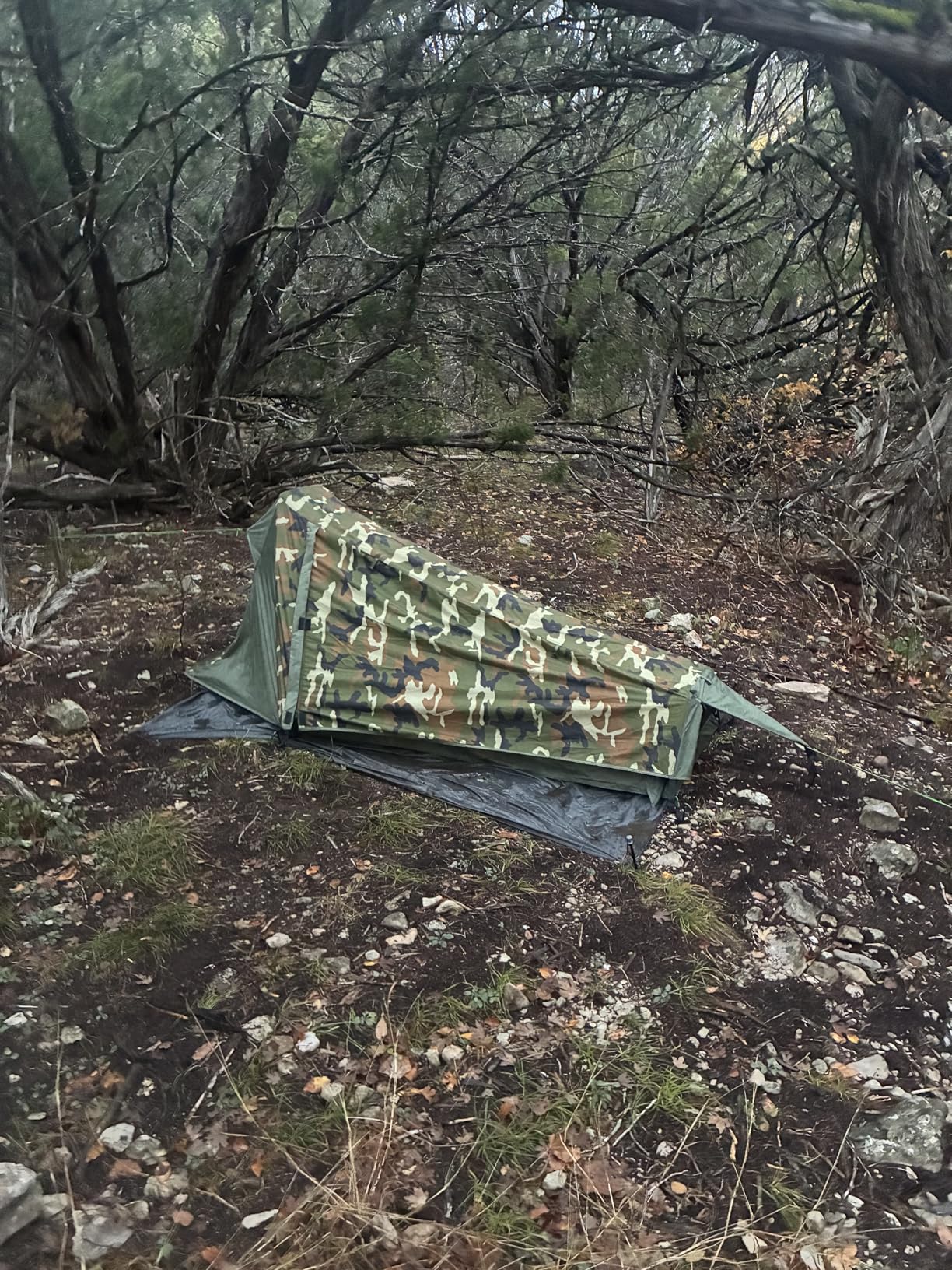 GEERTOP Ultralight Bivy Tent for 1 Person 3 Season Waterproof Single Person Backpacking Tent for Camping Hiking Backpack Travel Outdoor Survival Gear customer photo 1