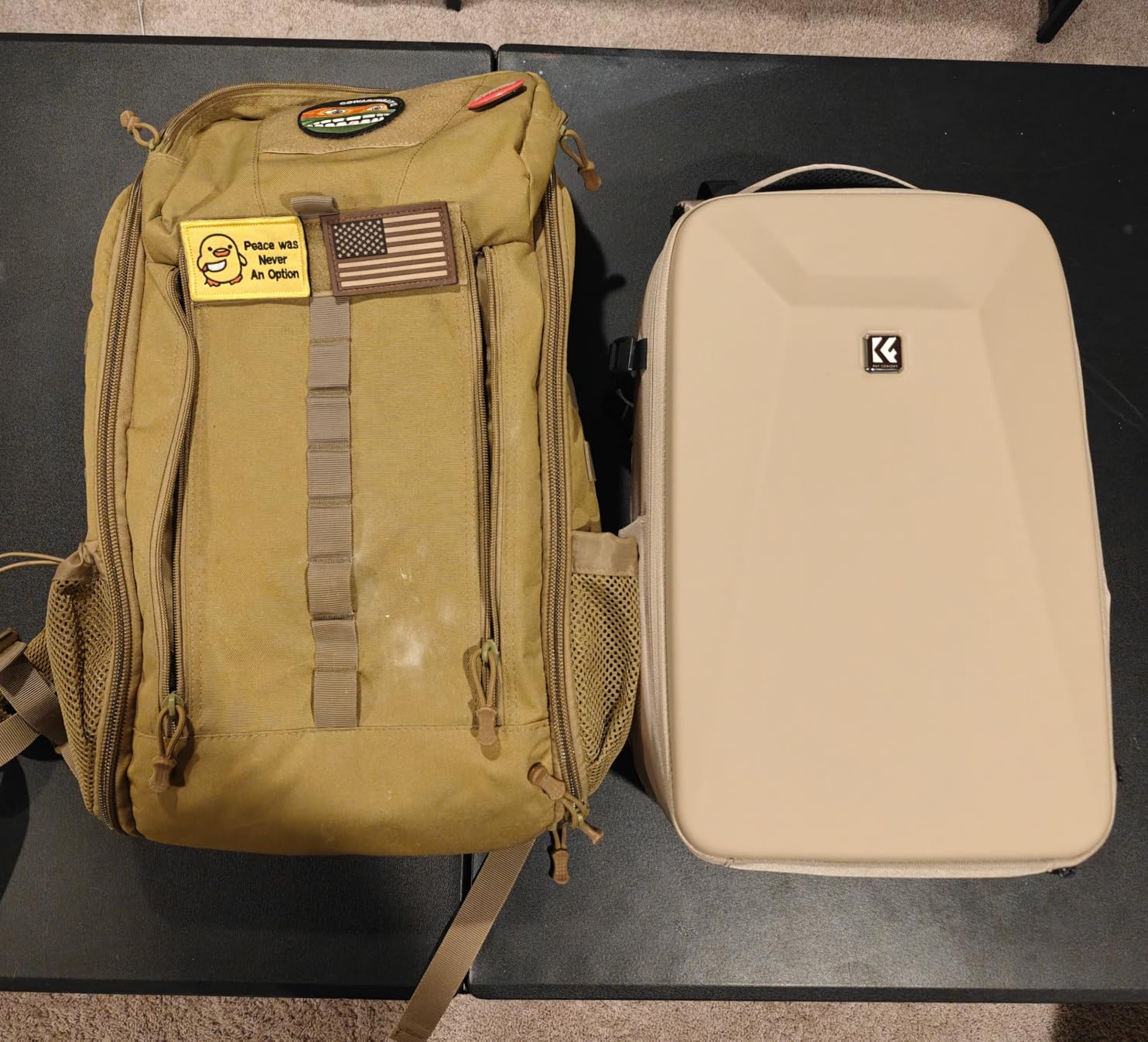 K&F CONCEPT Camera Backpack, Hardshell Photography DSLR Camera Bag with 15-15.6 Inch Laptop Compartment Hard Shell Camera Case Compatible with Canon/Nikon/Sony/DJI Mavic Drone customer photo 2