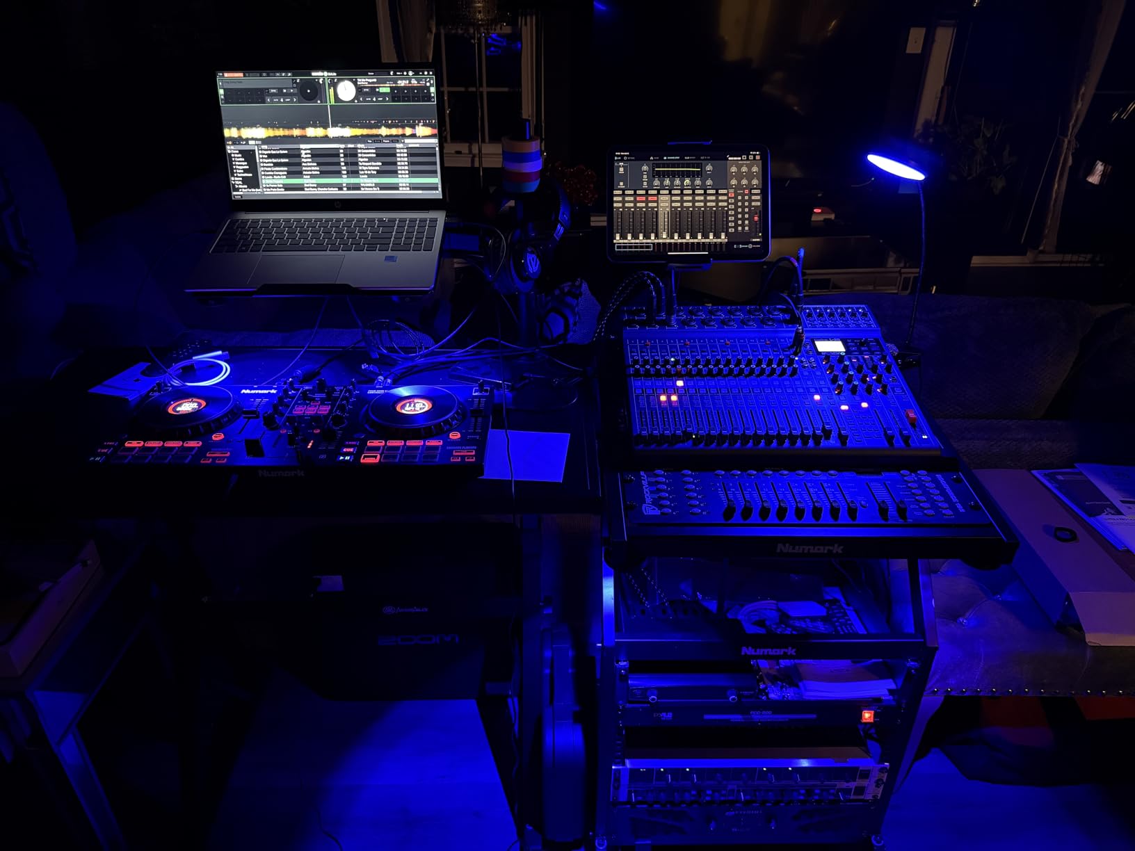 AxcessAbles Adjustable Piano Keyboard Stand and DJ Controller Desk - Removable 36