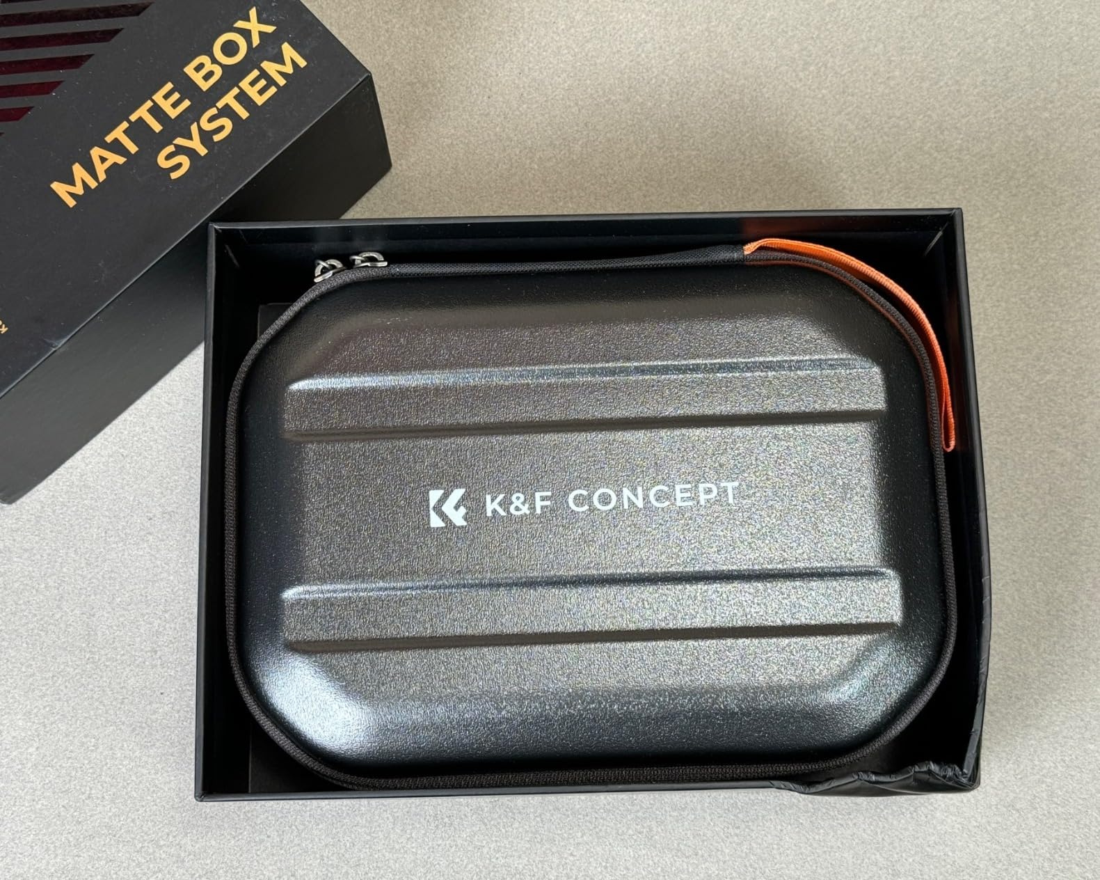 K&F CONCEPT Mini Matte Box, DSLR Mattebox with Carbon Fiber Top Flag Square Filters Trays, for 67/72/77/82/95mm Lenses, for 4x5.65 Square ND UV Filter/Circular Filter customer photo 2