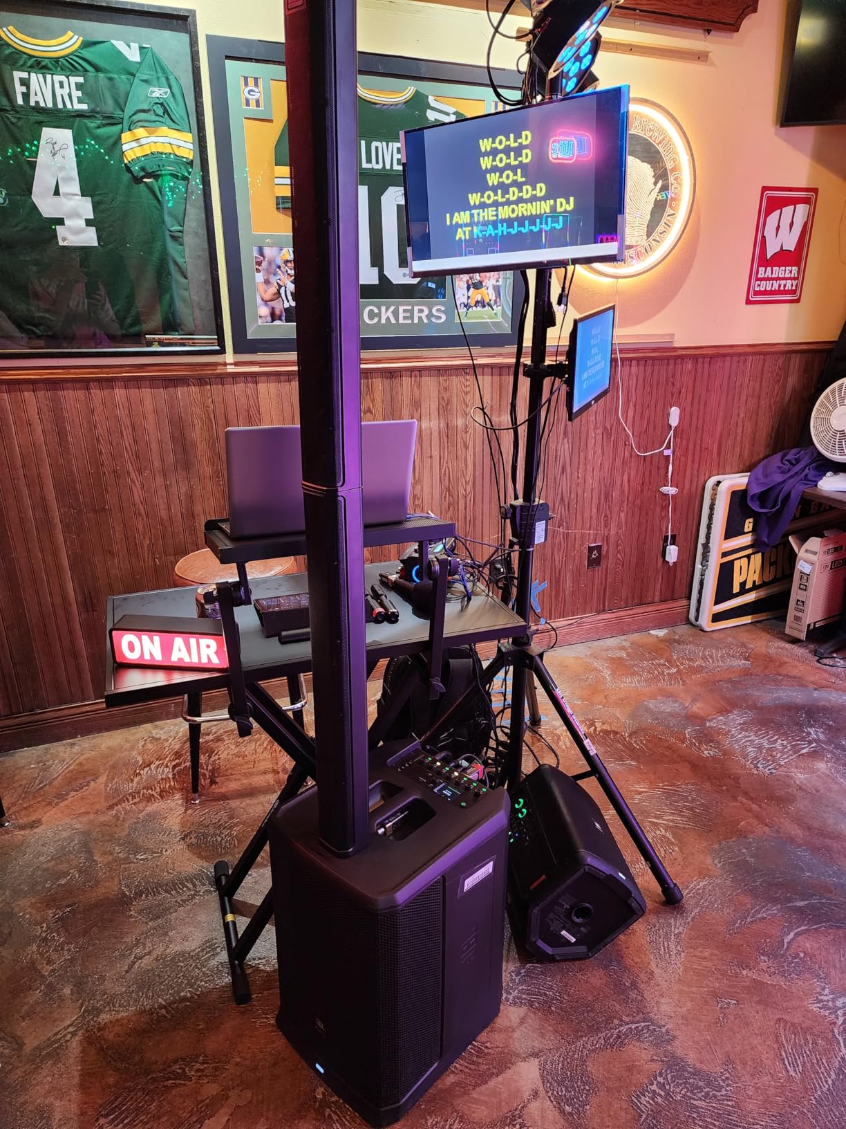 AxcessAbles Portable Two-Tier DJ Table Stand| Two Tier Piano Keyboard Stand for Sheet Music and Tablet | DJ Laptop and Controller Stand | Music Production Workstation | Booth Stand customer photo 2