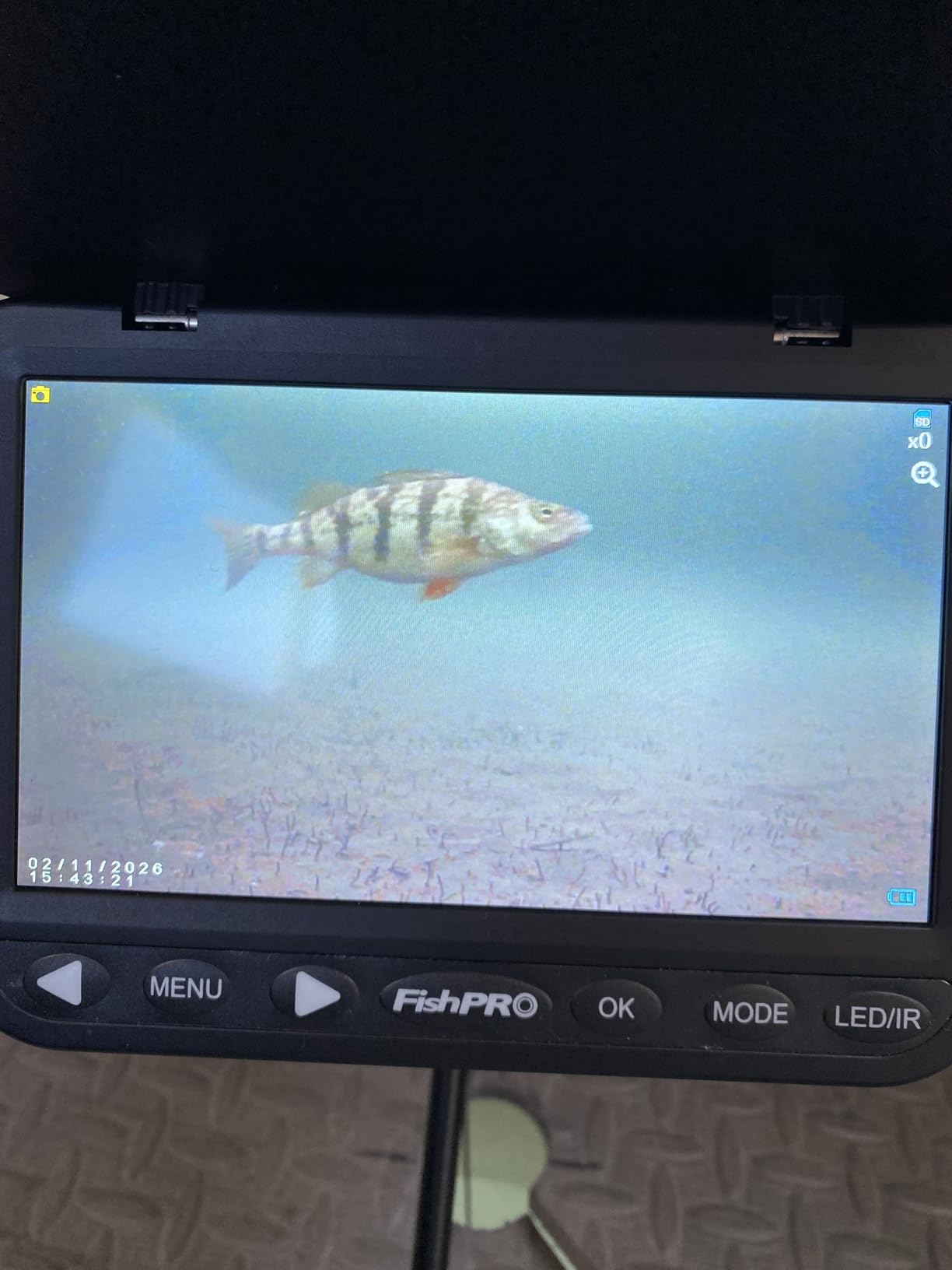 [FishPRO® 2026 Upgrade] NO.1 HD 1080P Underwater Fishing Camera 7'' IPS- w/10,000mAh (Ease to Use) N/DVR Ice Fishing Camera, Fish Finder Camera for Ice Lake Boat Fishing w/USB-C, LED+IR, 82ft customer photo 2