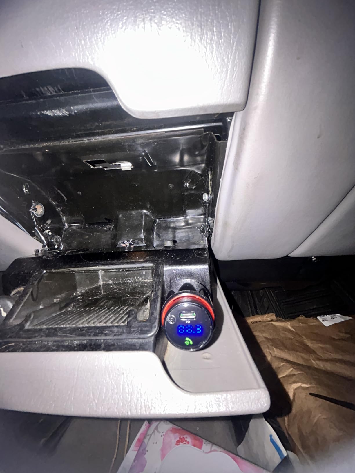 LIHAN Bluetooth 5.4 Car FM Transmitter, Wireless AUX Adapter with USB-C PD 30W & QC3.0 18W Dual Fast Charging, HiFi Bass EQ, CVC Hands-Free Calls, Siri/Google Assistant, 12V/24V Cars/Trucks/Vans customer photo 1